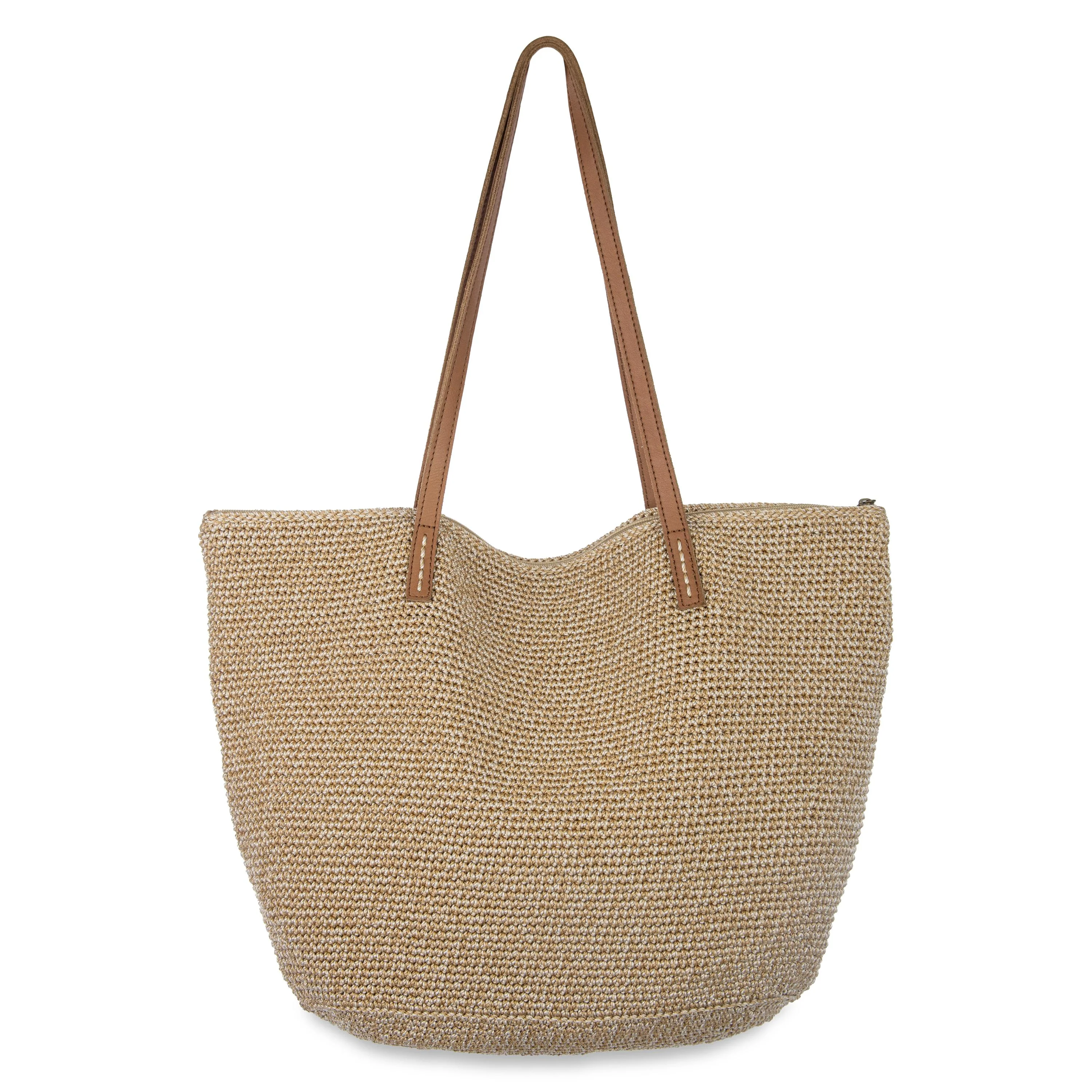 Faye Large Tote - Hand Crochet - Bamboo Static - Image 4