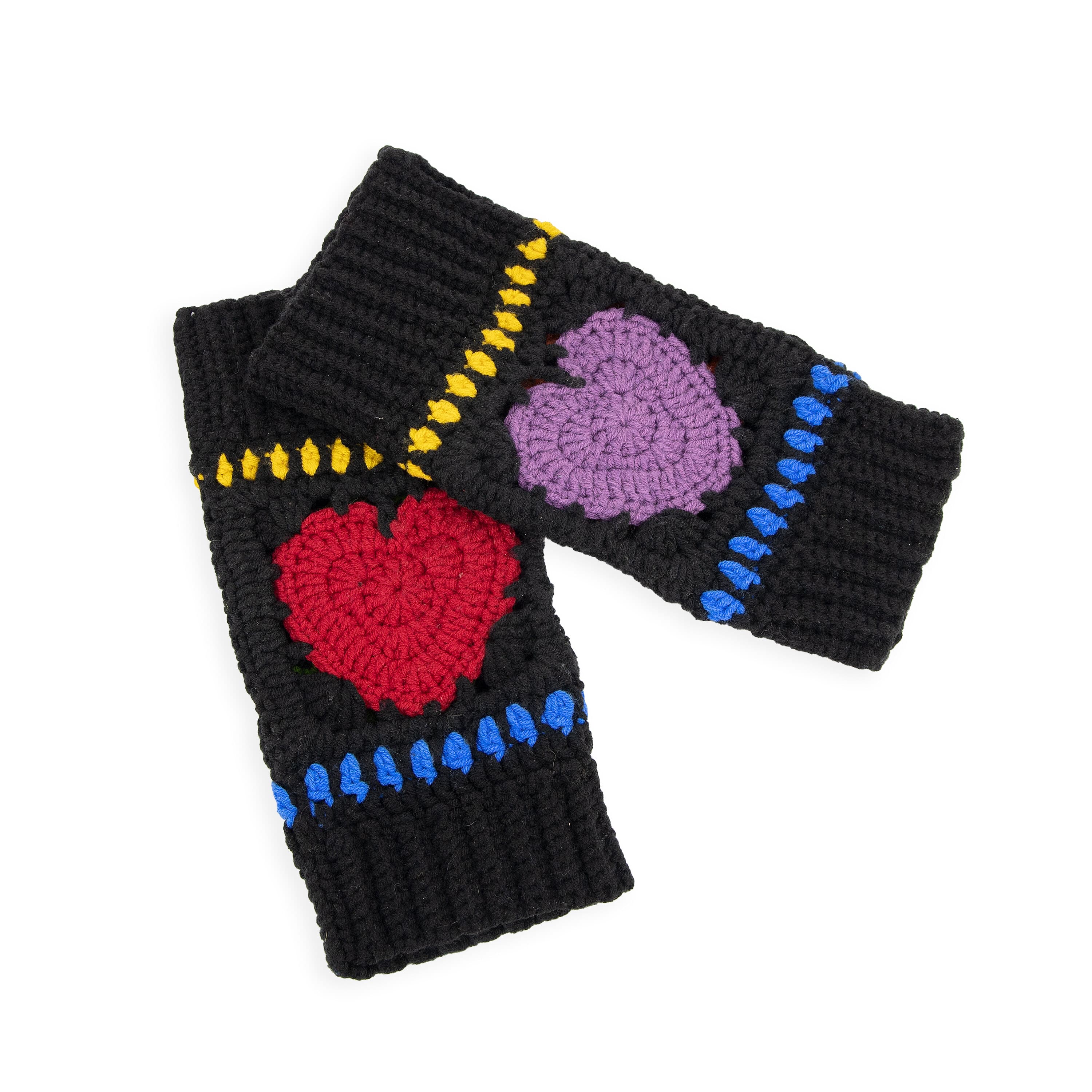Haven Balaclava Gloves Set - Hand Crochet - Black Peace And Love - Image 4