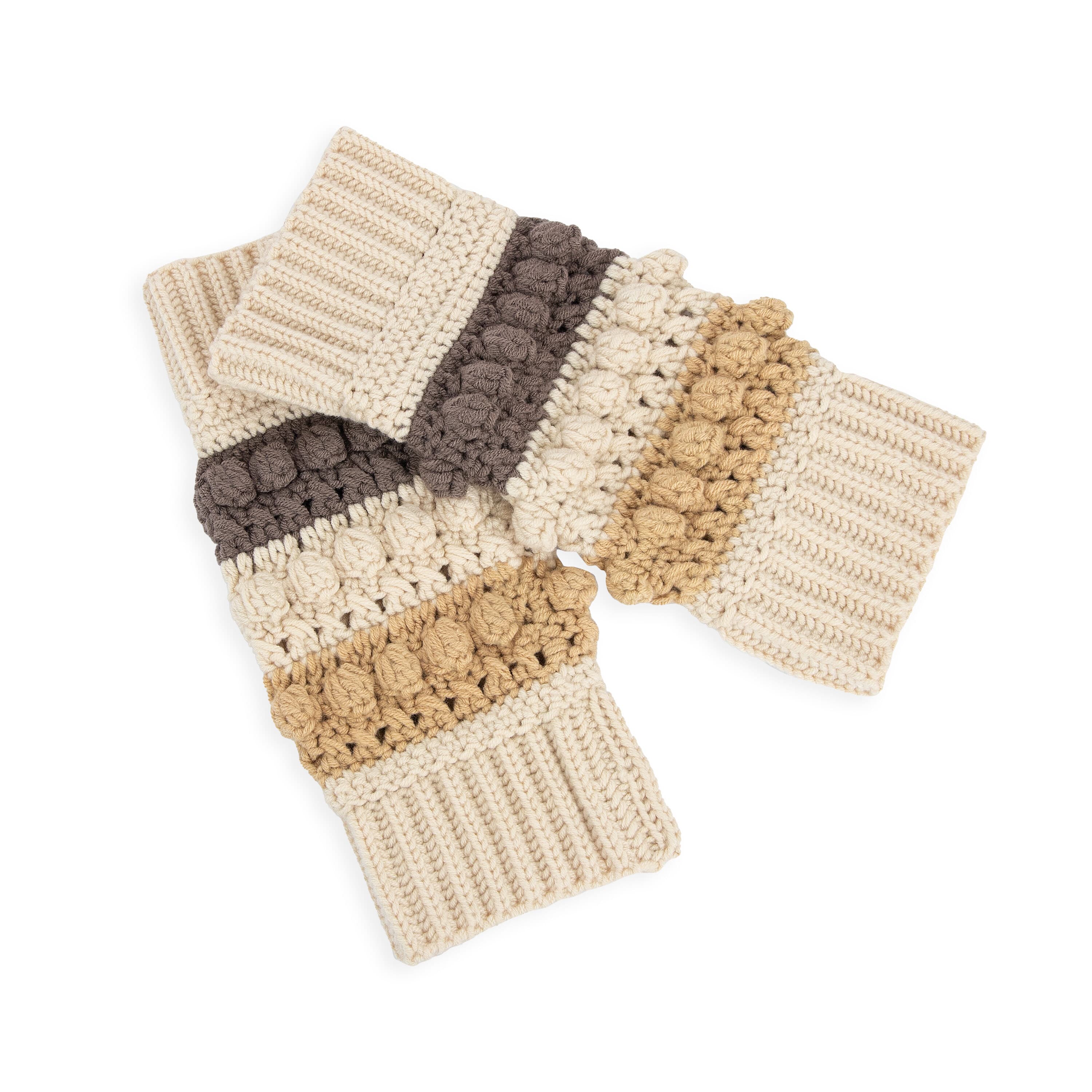 Haven Balaclava Gloves Set - Hand Crochet - Neutral Multi - Image 4