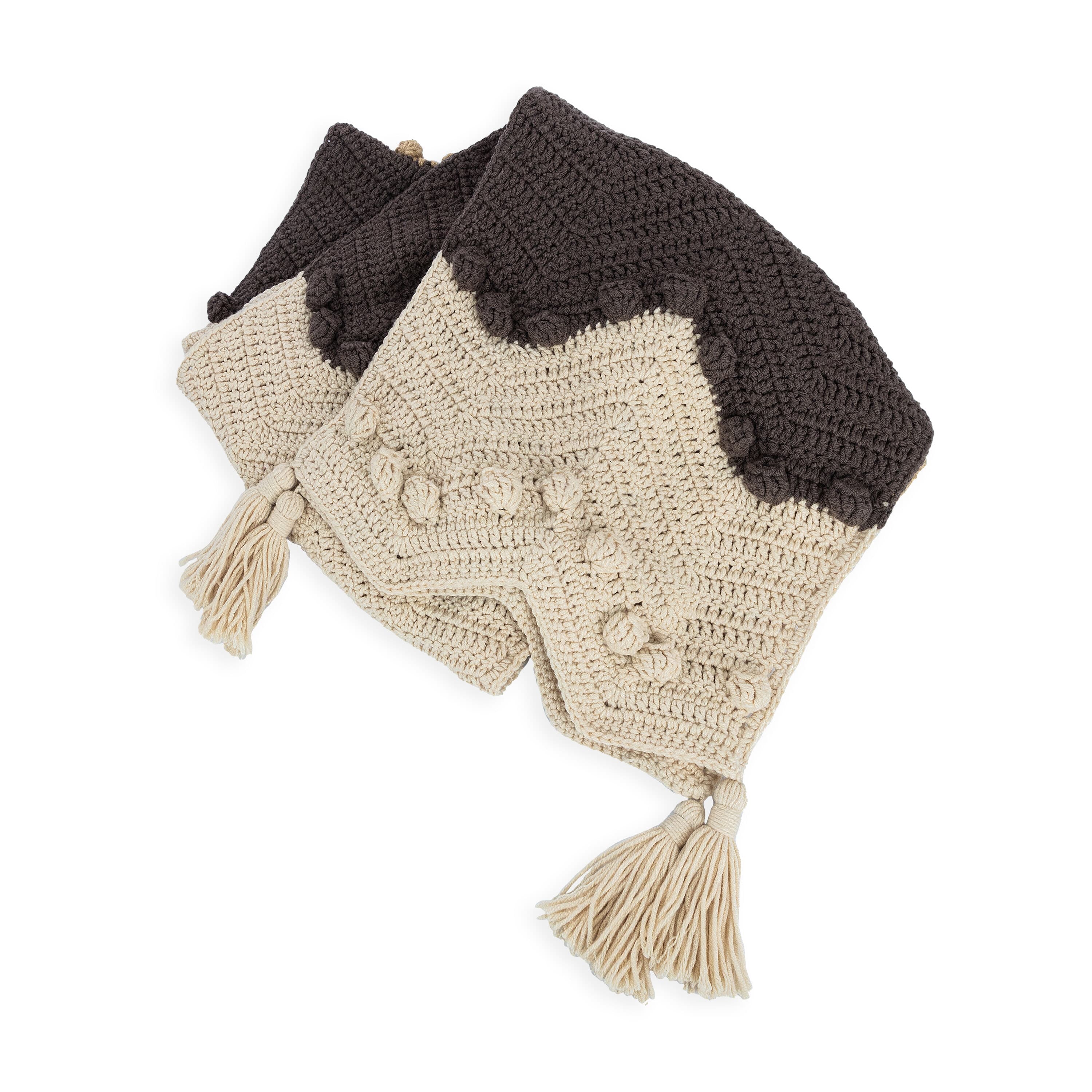 Haven Cozy Scarf - Hand Crochet - Neutral Multi - Image 4