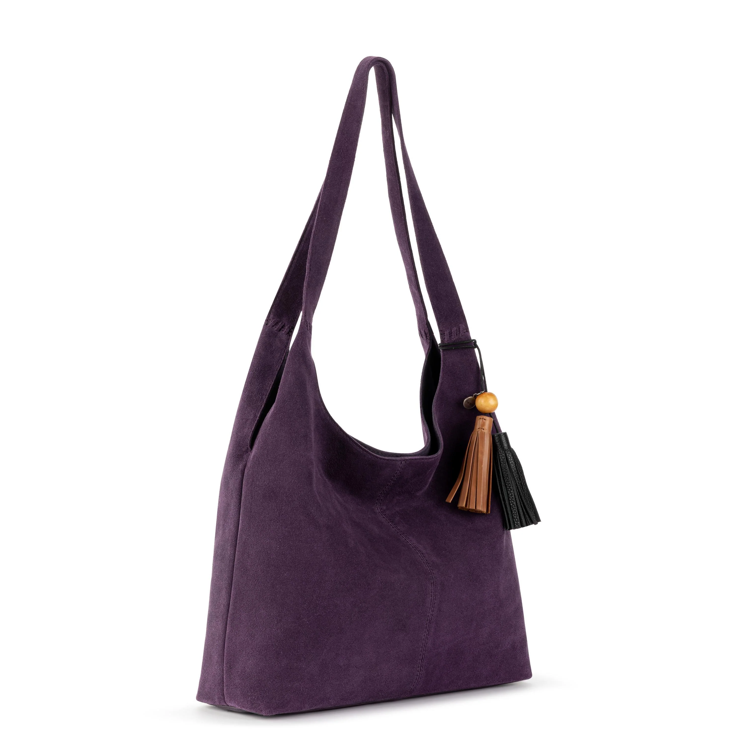 Huntley Hobo - Leather - Aubergine Suede - Image 3