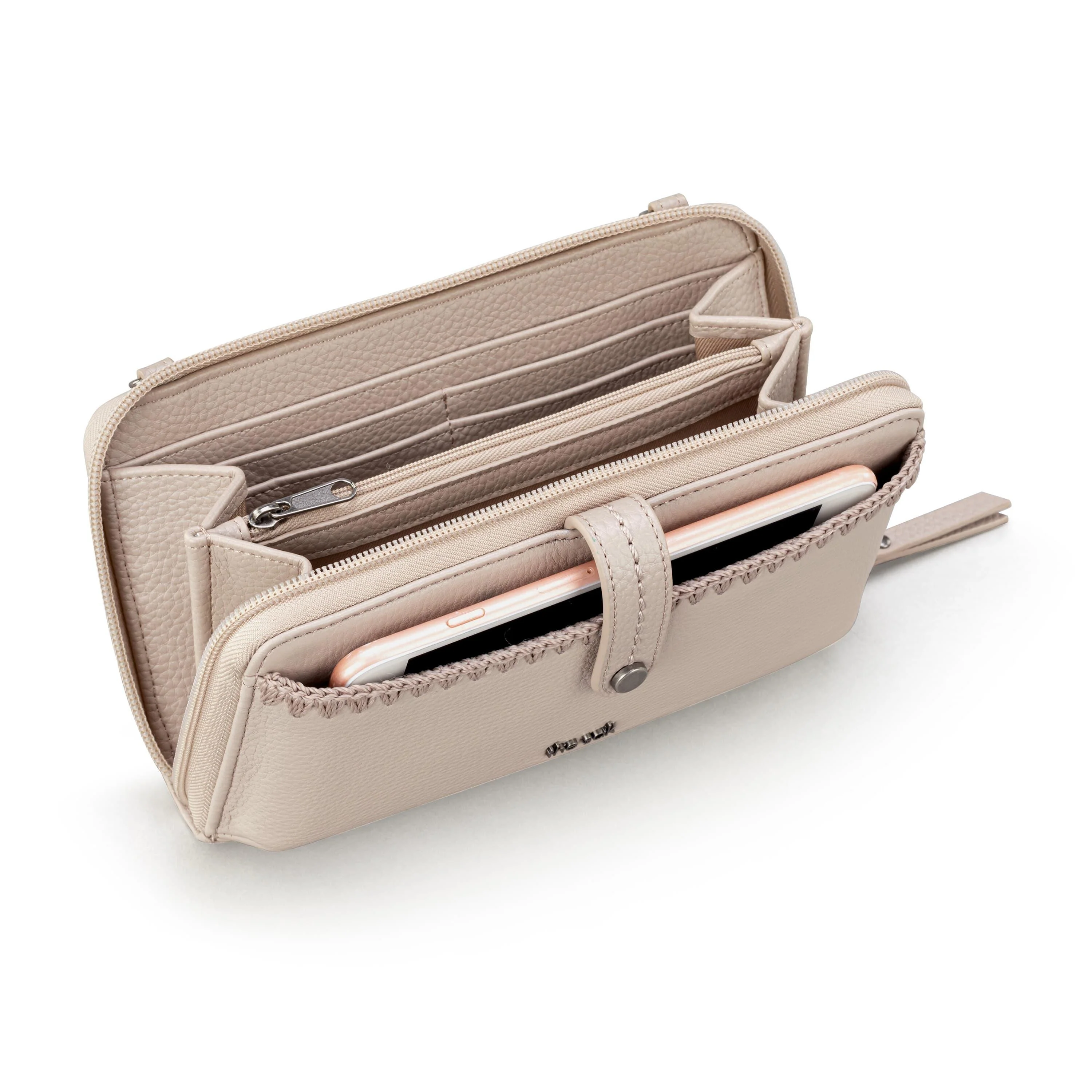 Iris Smartphone Wallet - Leather - Sand - Image 4