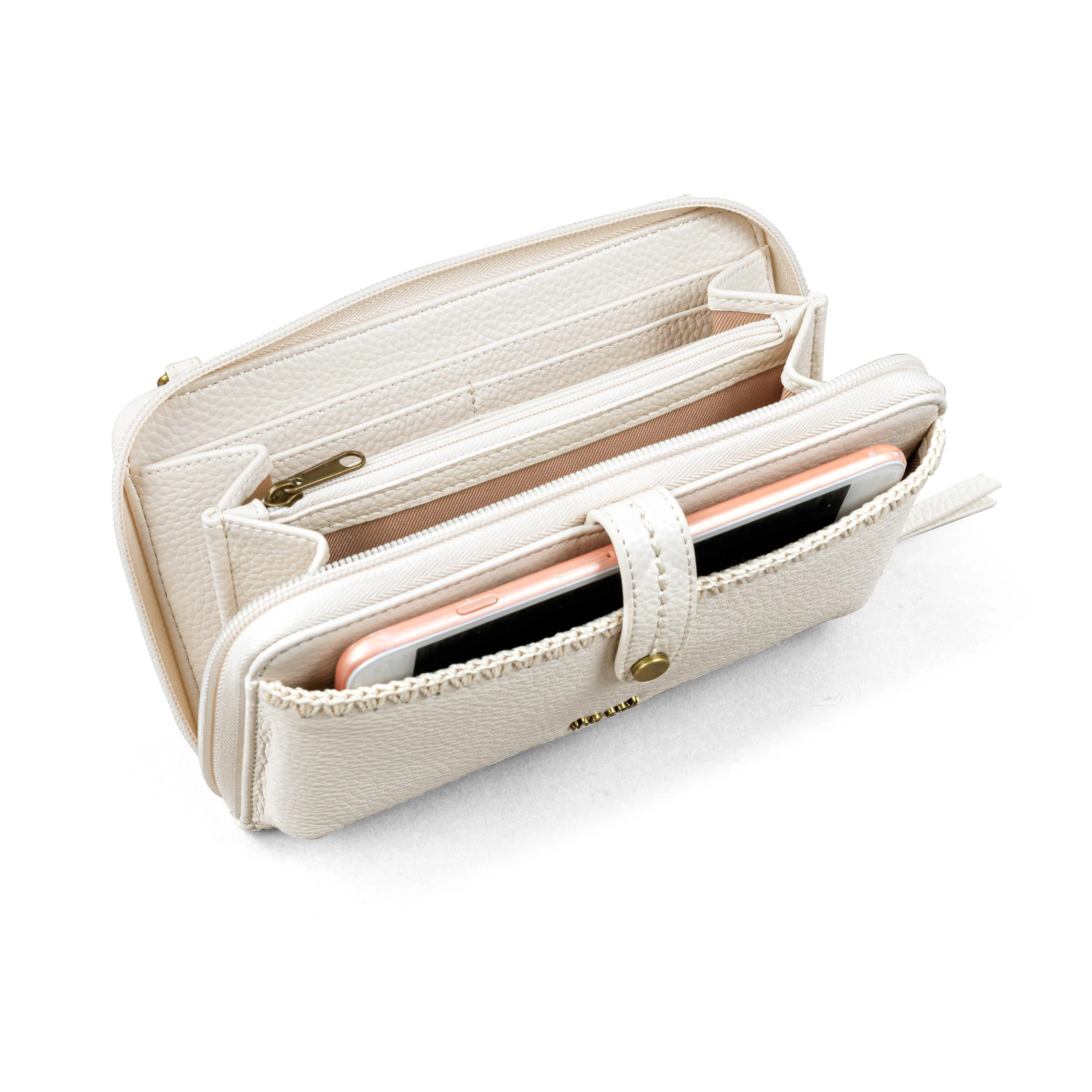 Iris Smartphone Wallet - Leather - Stone - Image 5