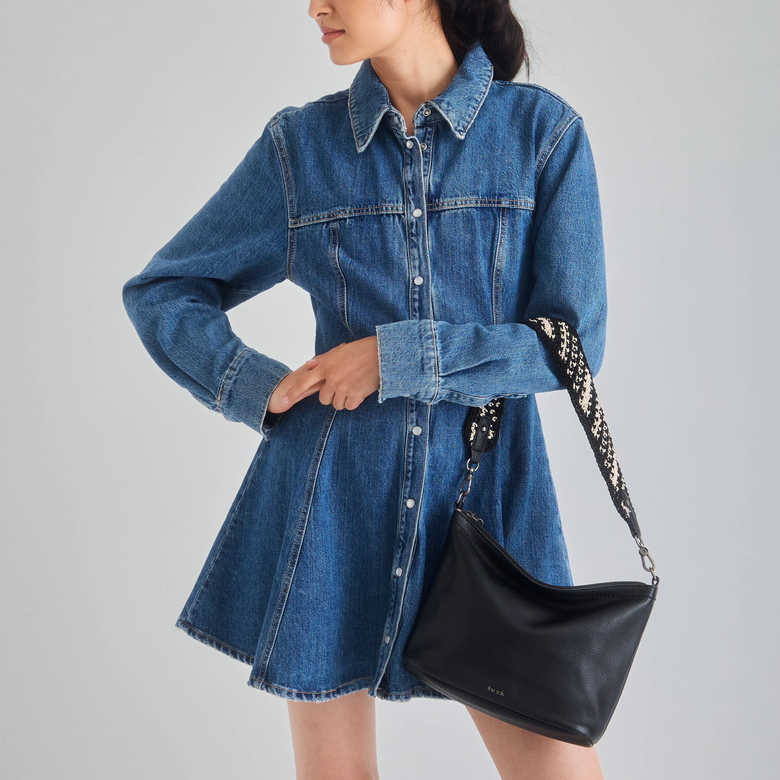 Jasmine Small Hobo - Leather - Black - Image 2