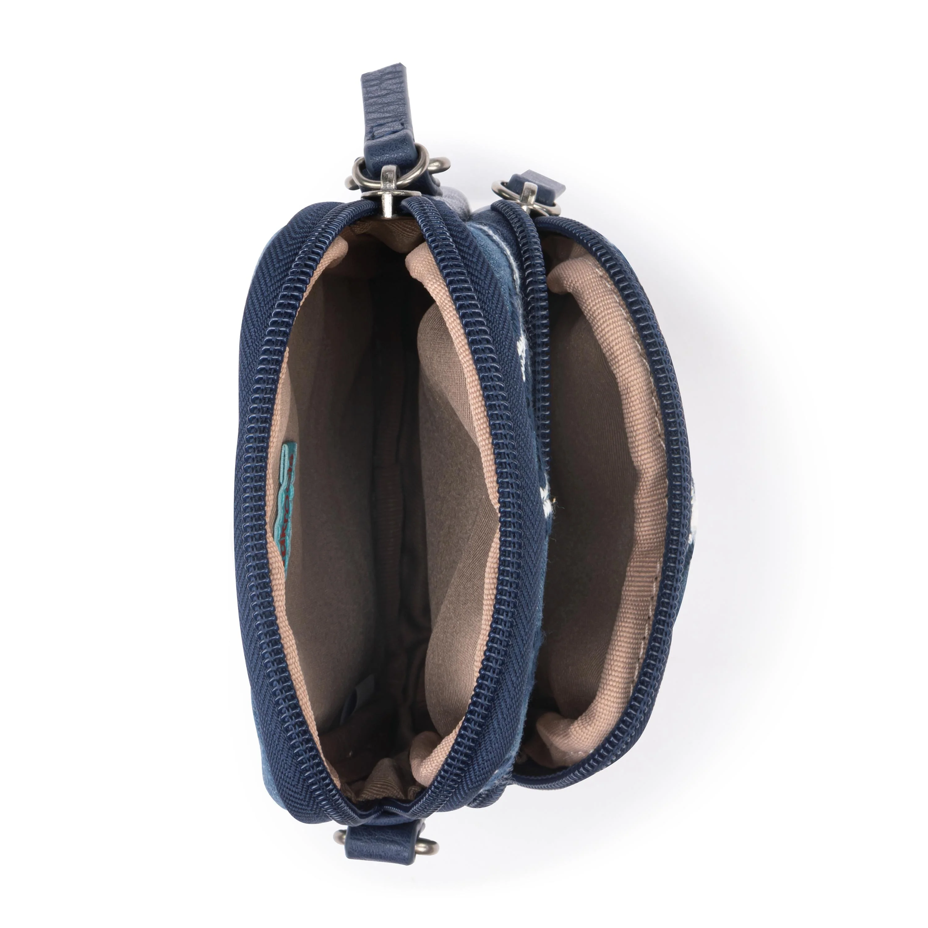 Koa Smartphone Crossbody - Denim - Denim Retro Flower - Image 4