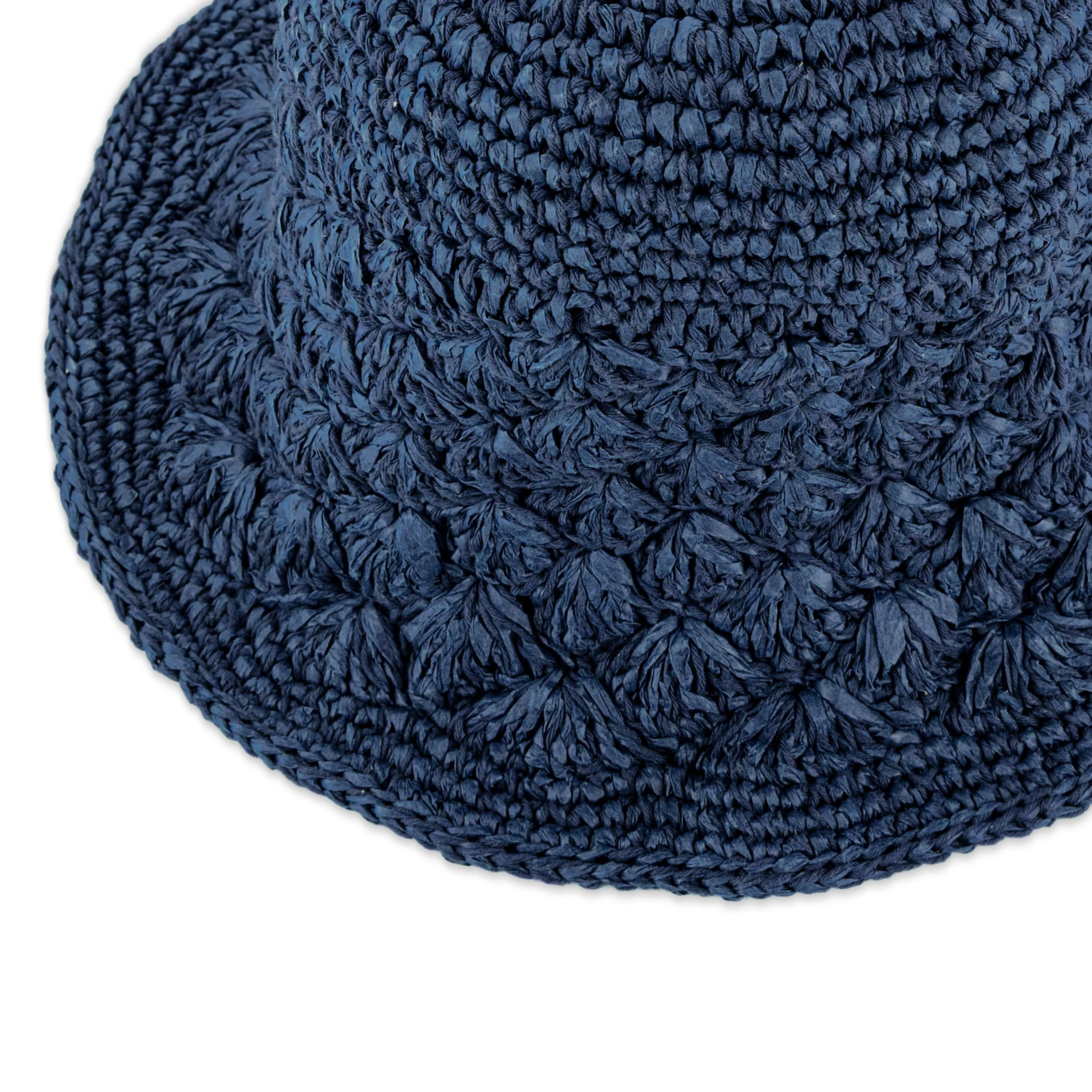 Lanie Bucket Hat - Hand Crochet - Denim Shell - Image 2