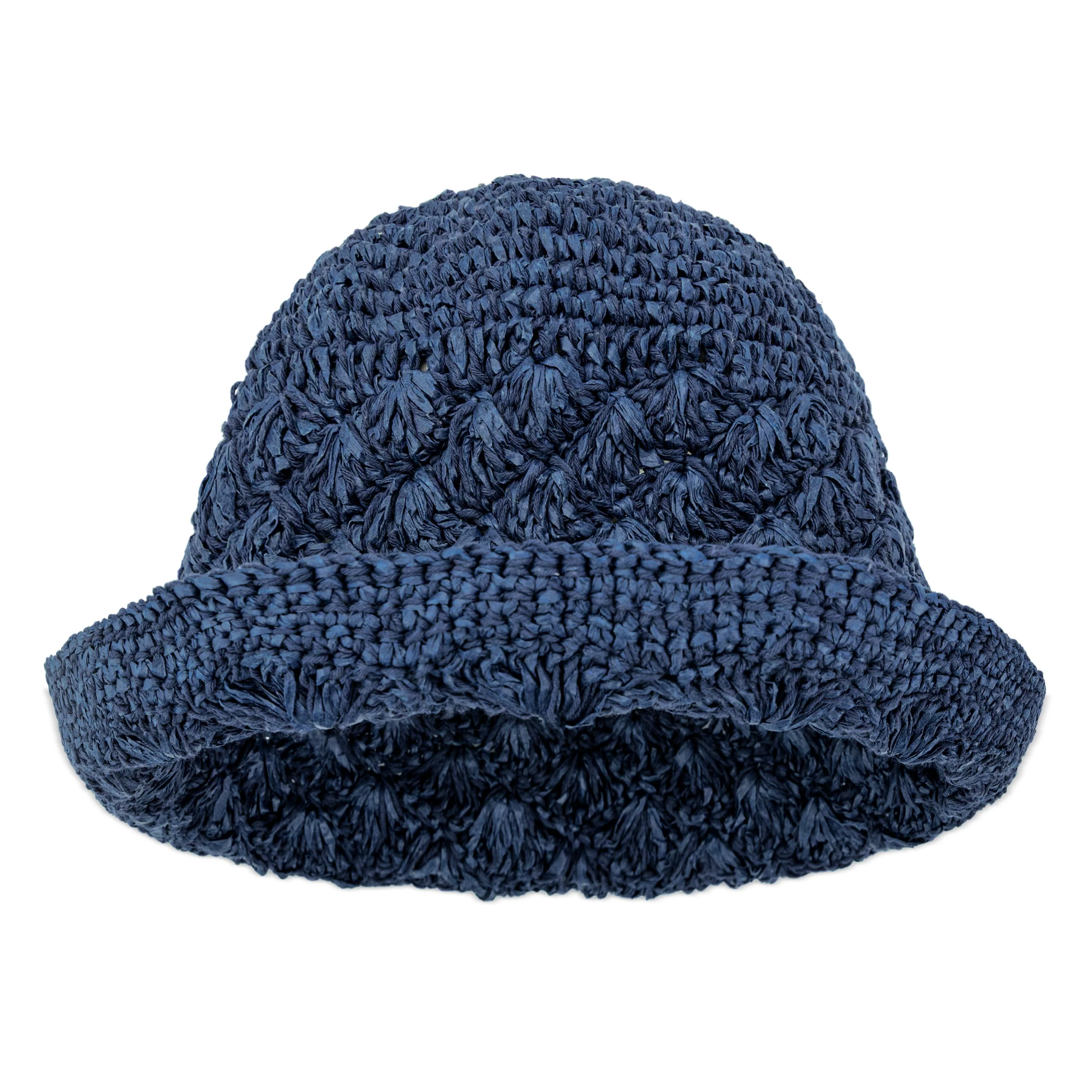 Lanie Bucket Hat - Hand Crochet - Denim Shell - Image 3