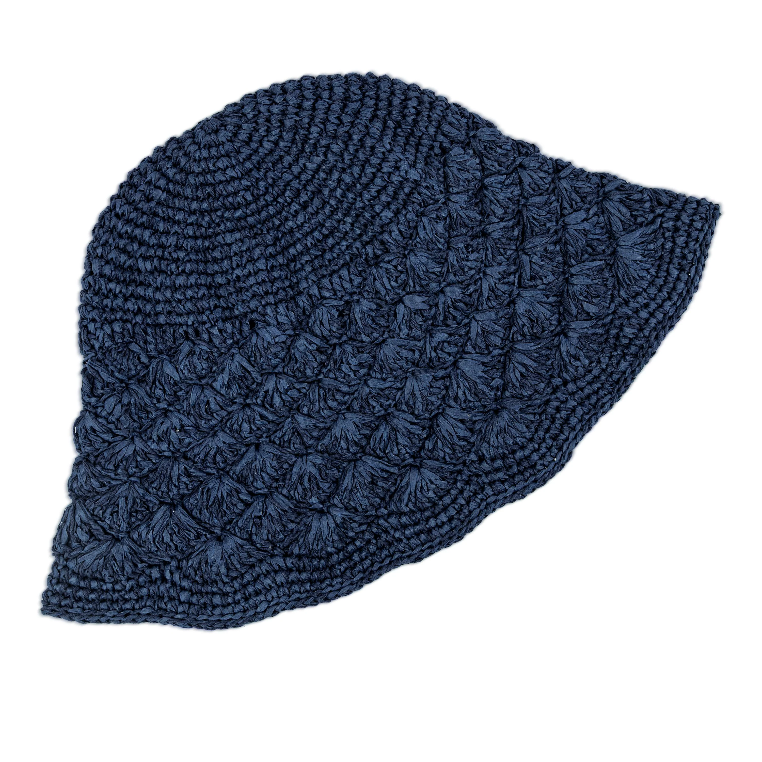 Lanie Bucket Hat - Hand Crochet - Denim Shell - Image 4