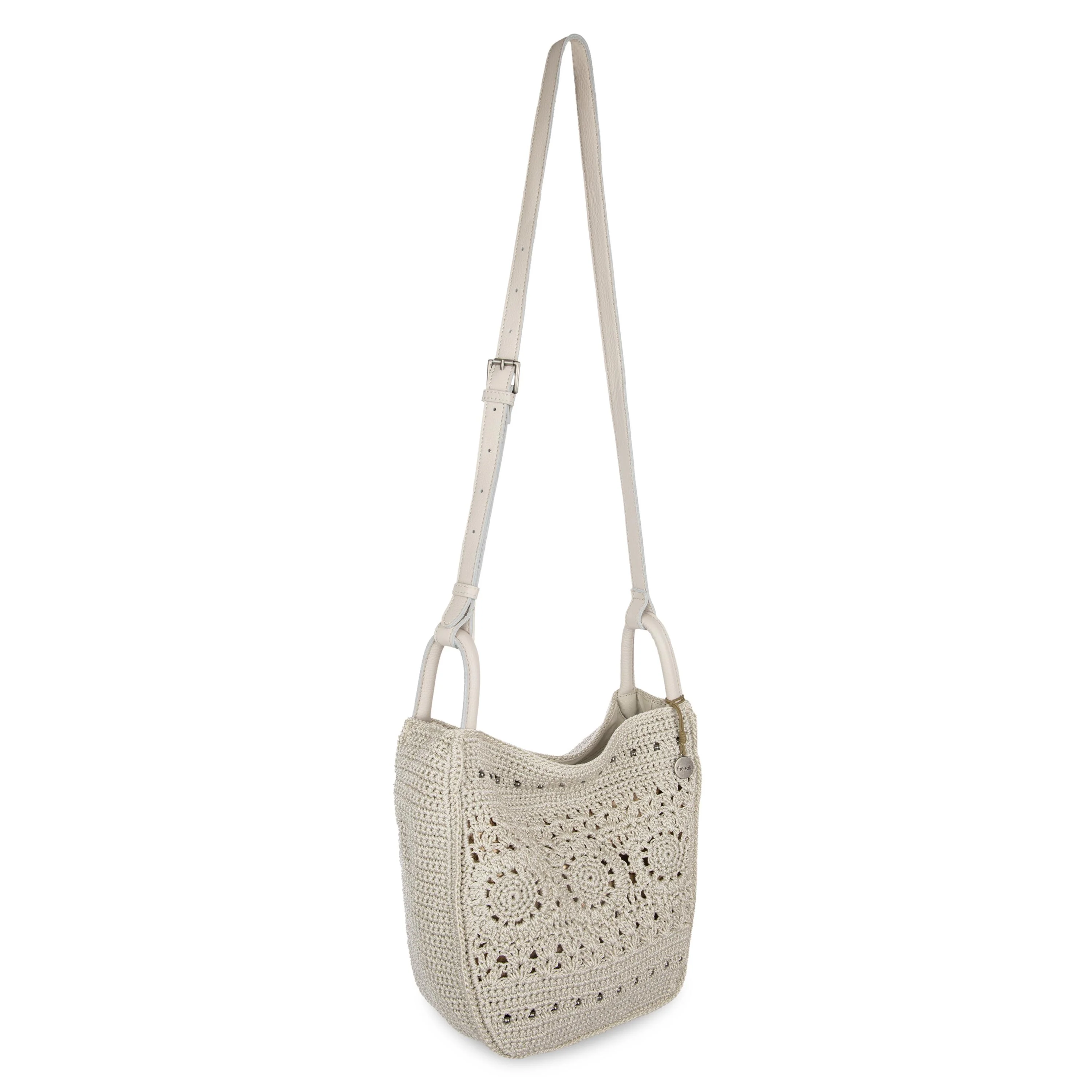 Los Feliz Crossbody - Hand Crochet - Natural Medallion - Image 4