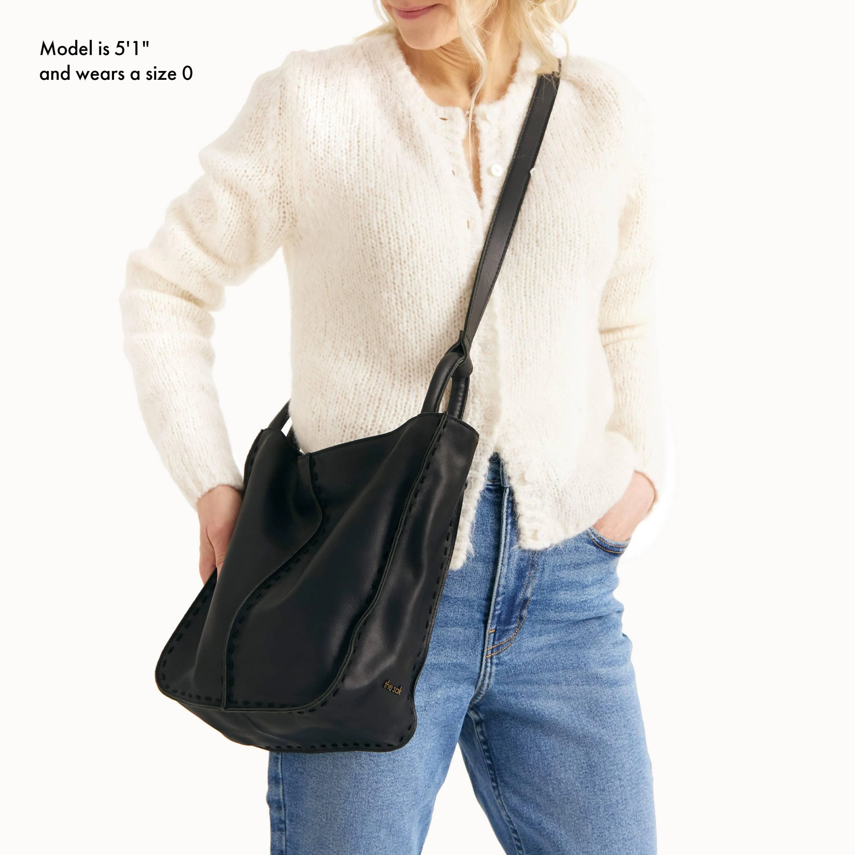 Los Feliz Crossbody - Leather - Black - Image 7