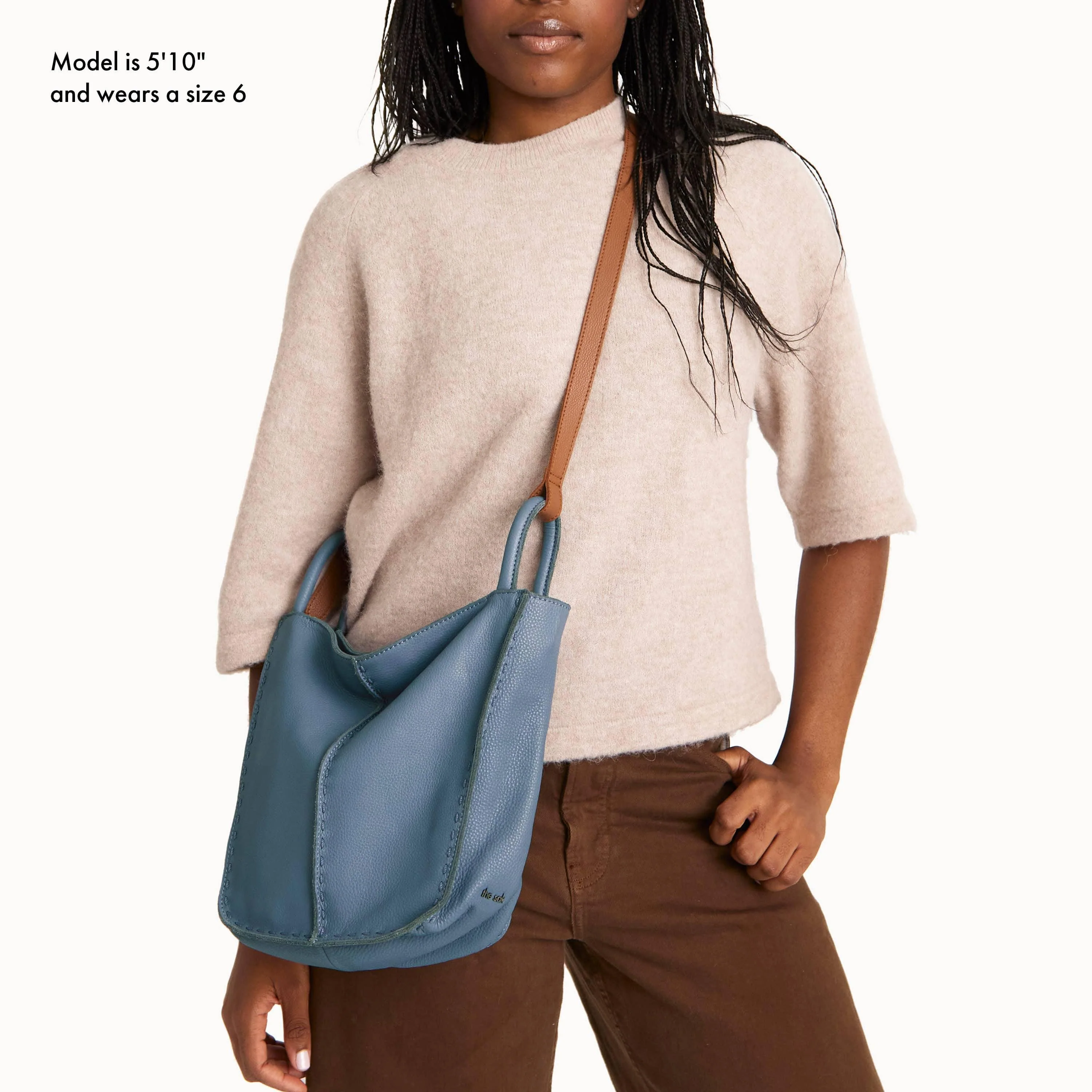 Los Feliz Crossbody - Leather - Maritime - Image 2