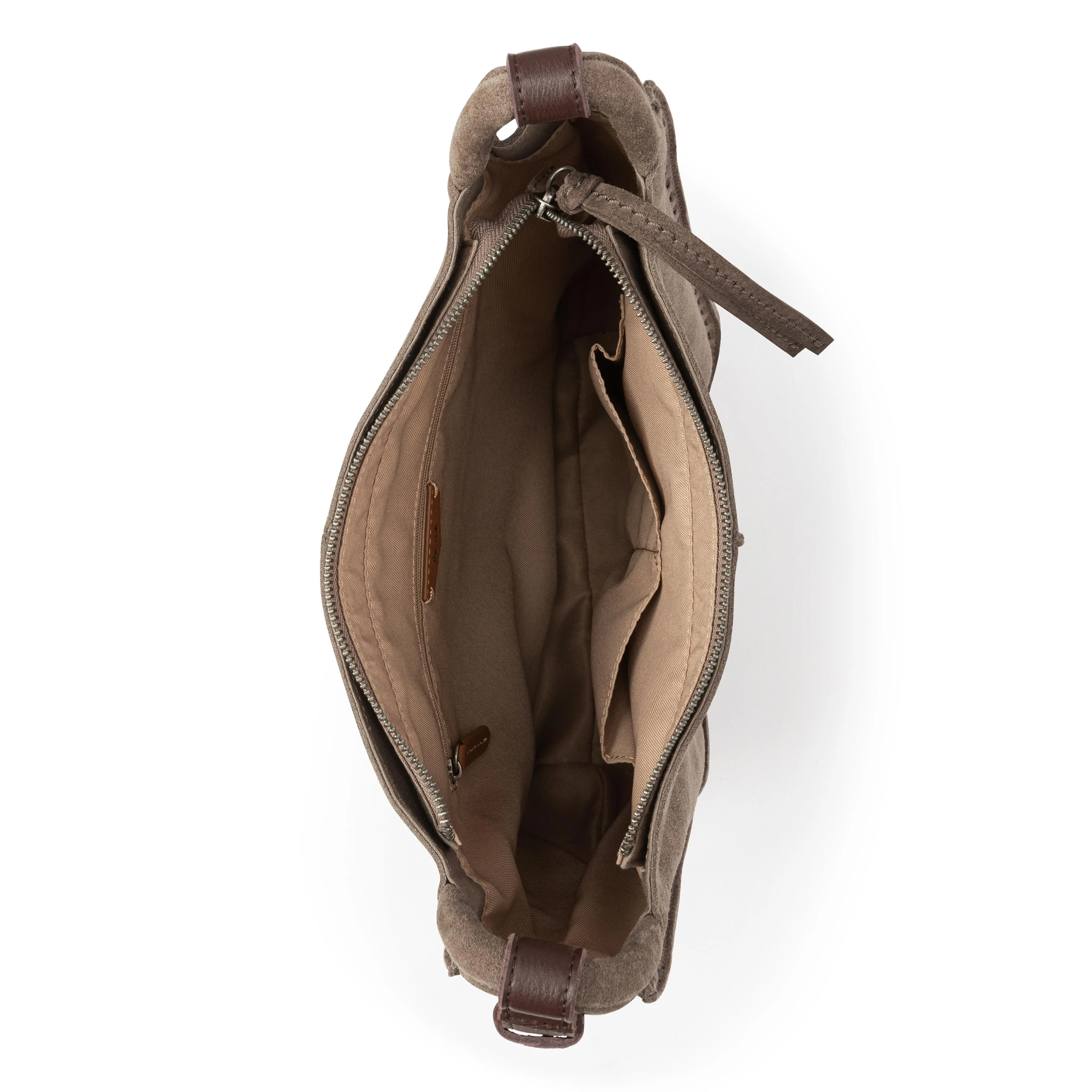 Los Feliz Crossbody - Leather - Mushroom Suede - Image 4