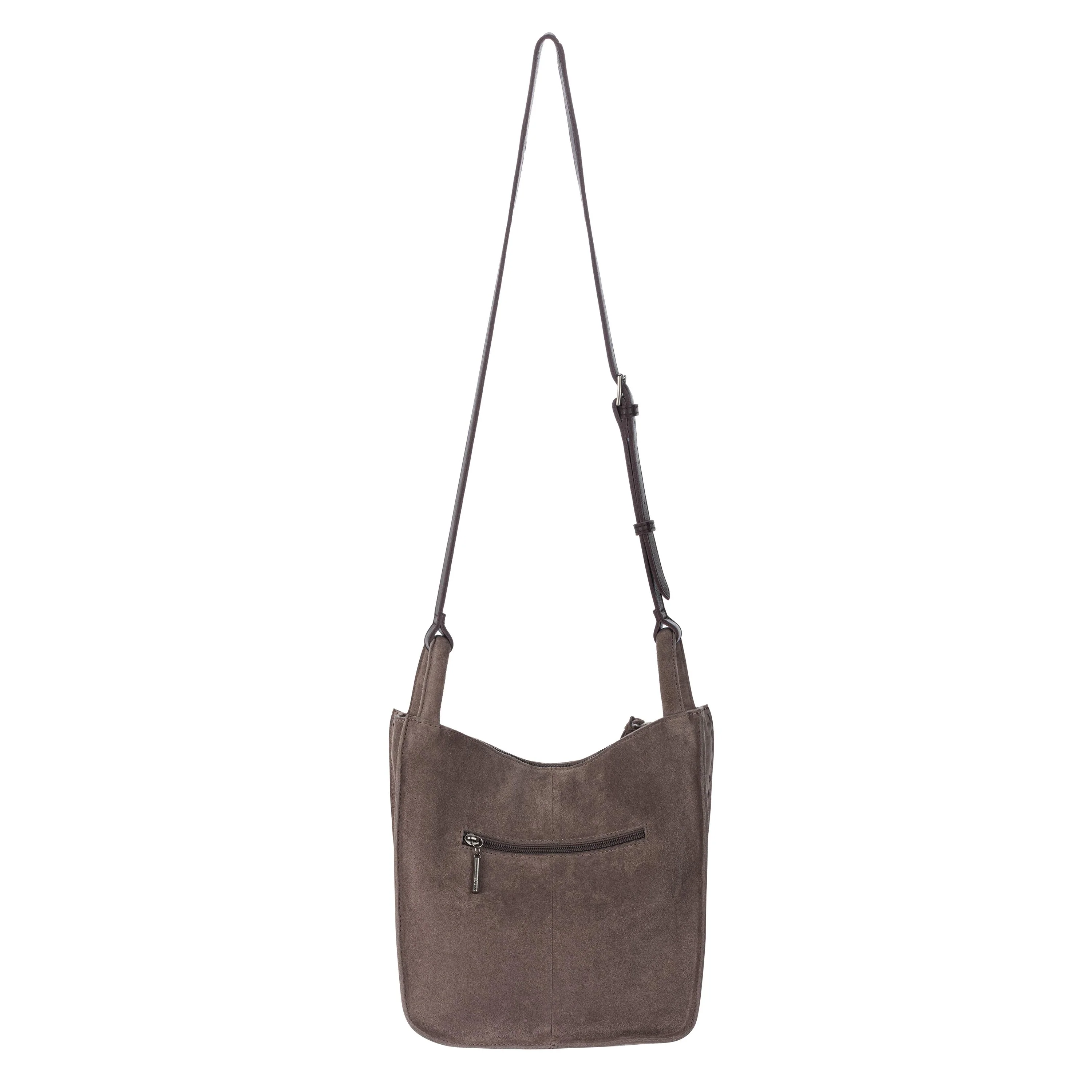 Los Feliz Crossbody - Leather - Mushroom Suede - Image 5