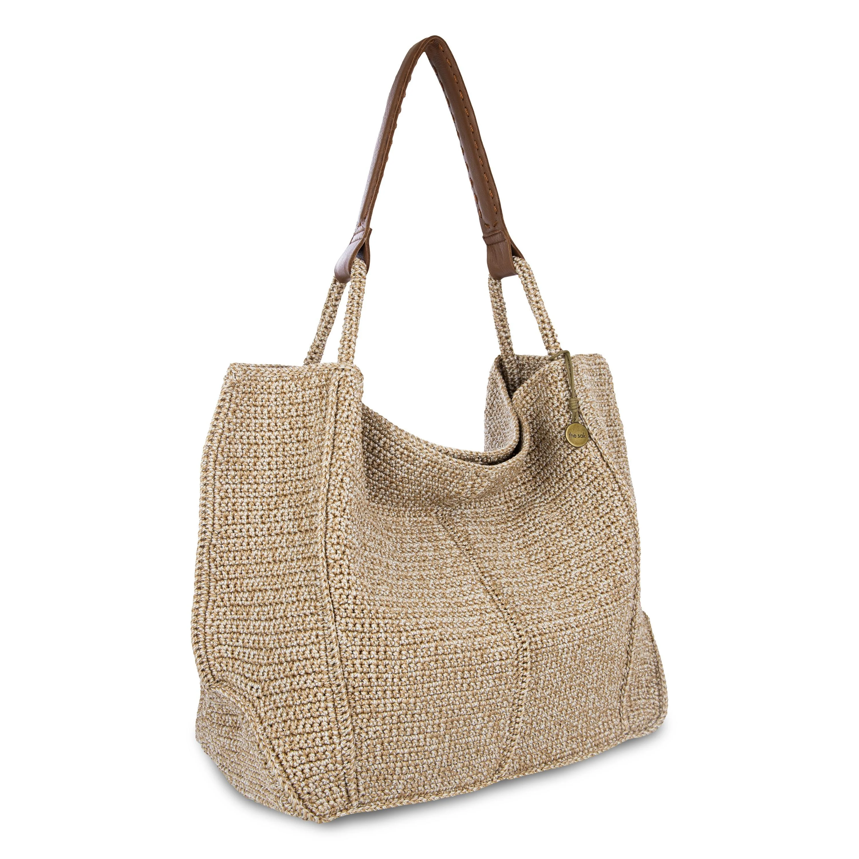 Los Feliz Large Tote - Hand Crochet - Bamboo Static - Image 3