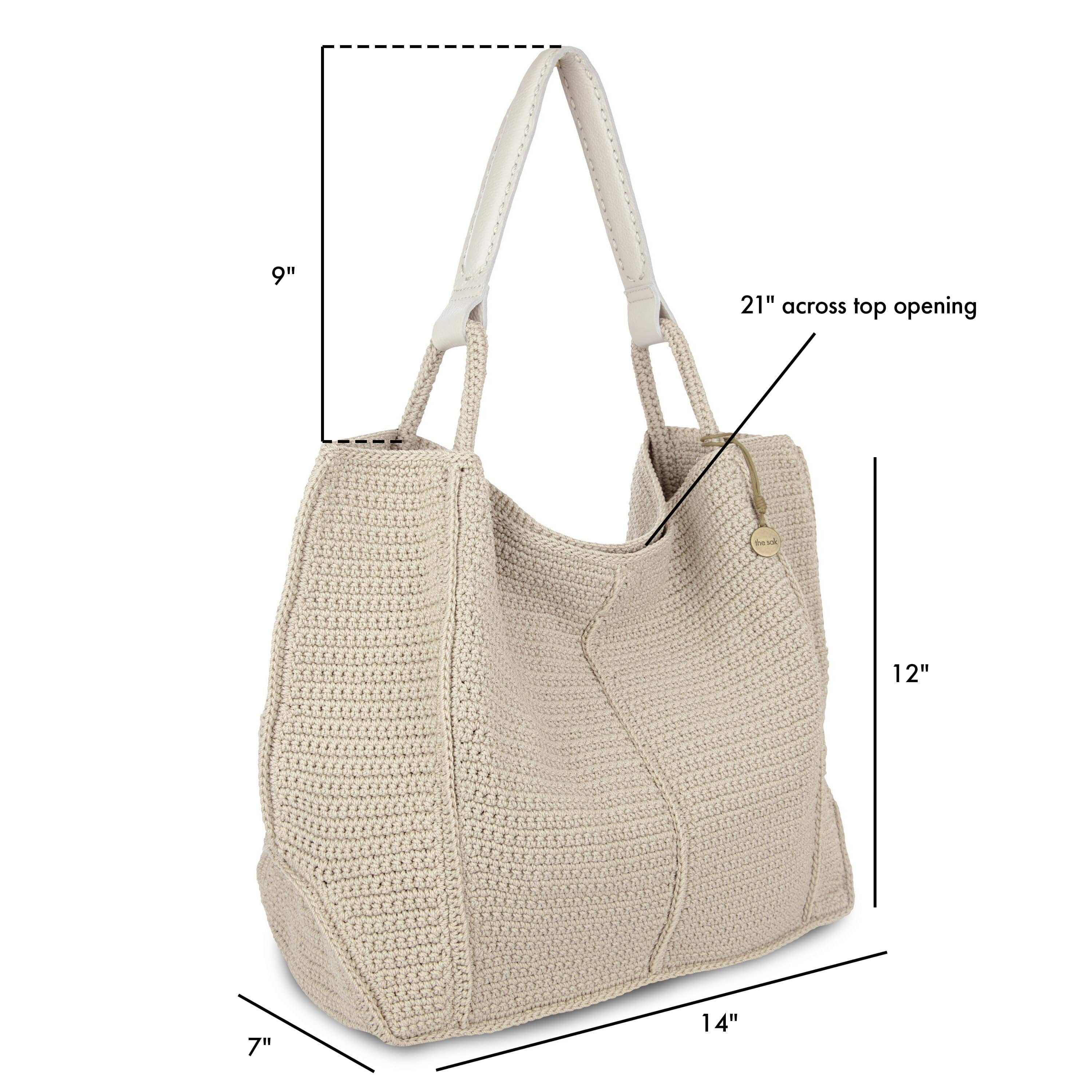 Los Feliz Large Tote - Hand Crochet - Ecru - Image 7