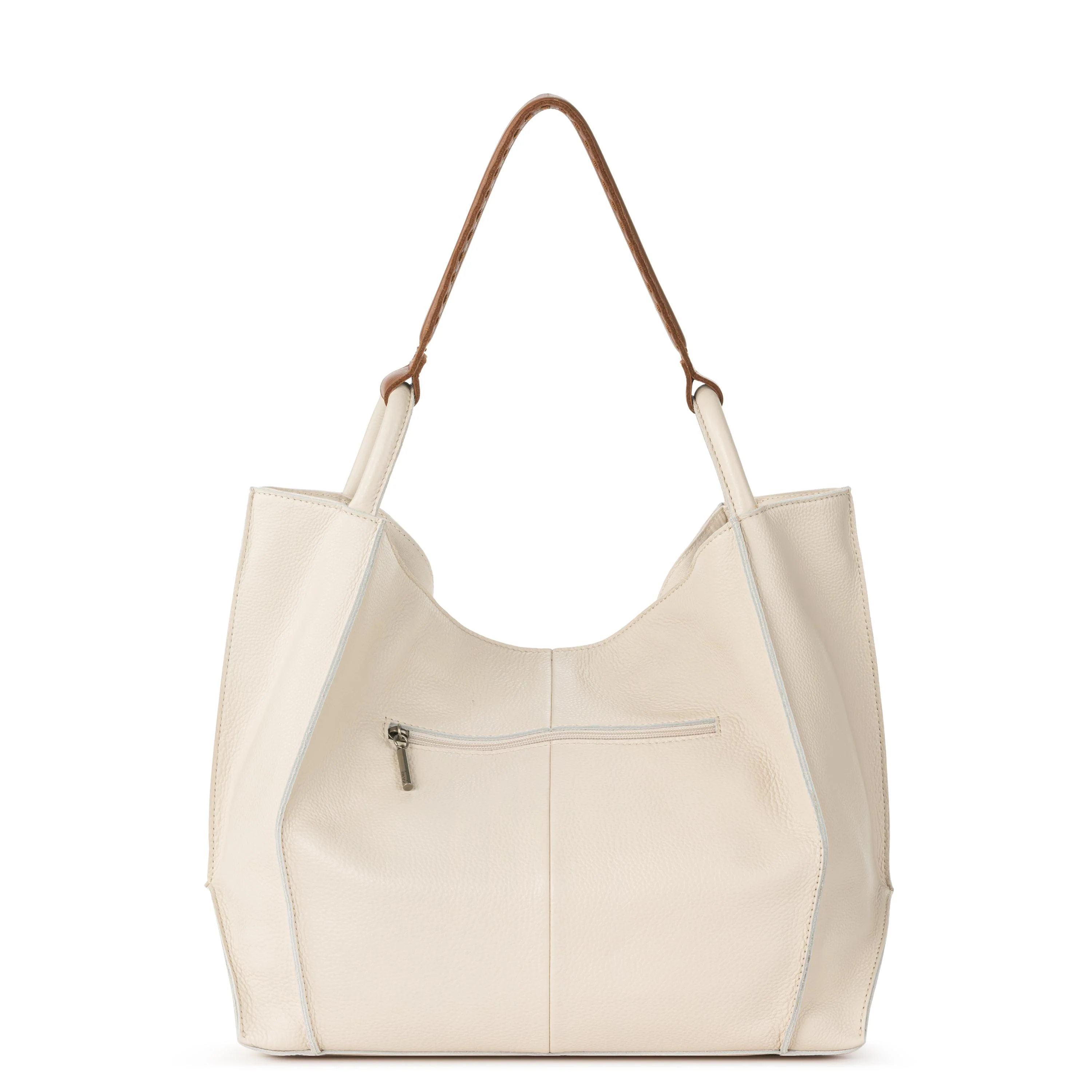 Los Feliz Large Tote - Leather - Stone - Image 5