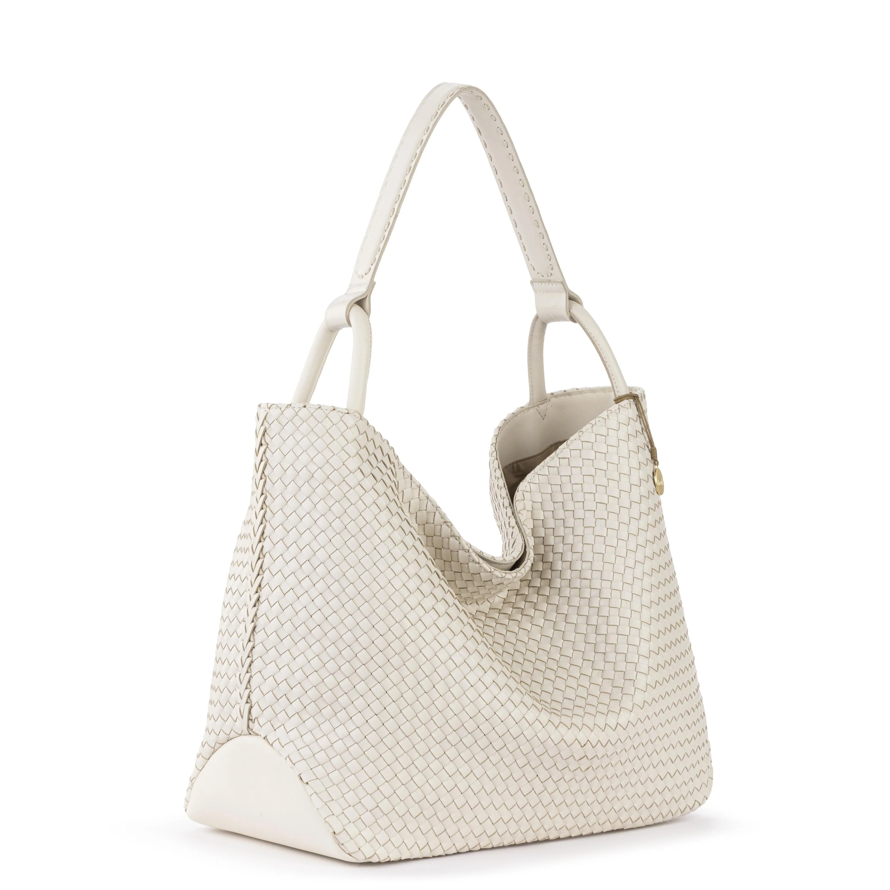 Los Feliz Large Tote - Leather - Stone Woven - Image 2