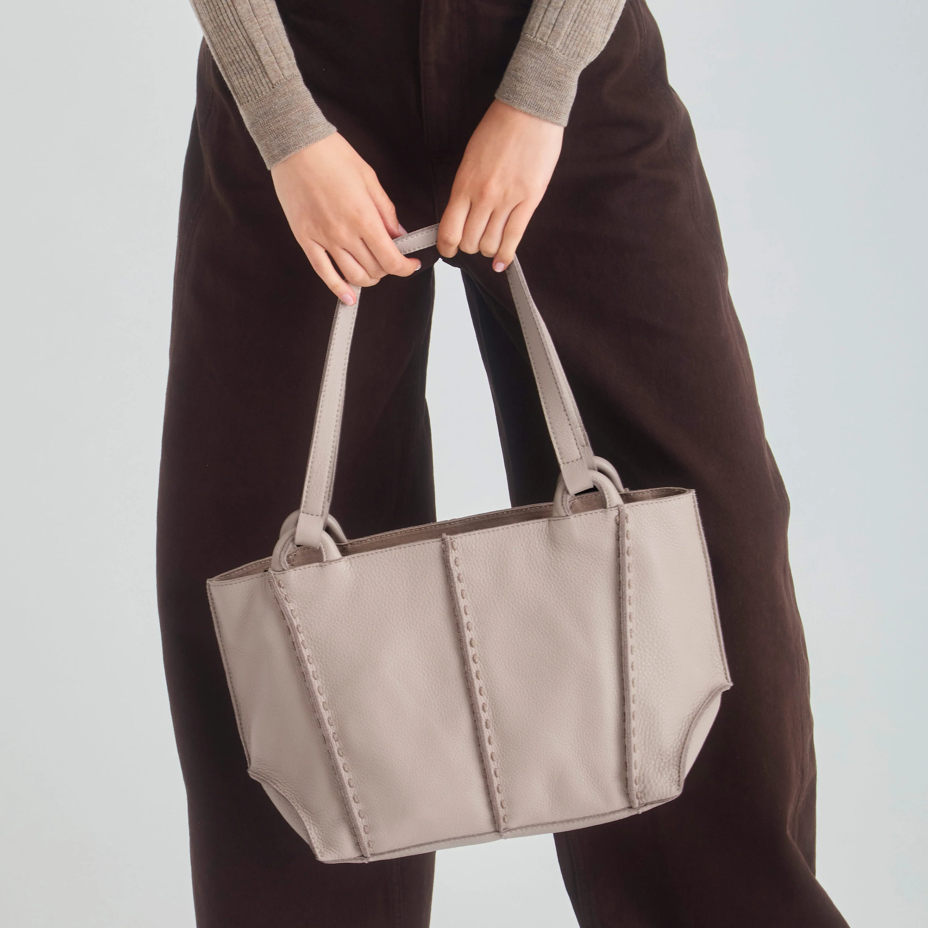 Los Feliz Satchel - Leather - Sand - Image 5