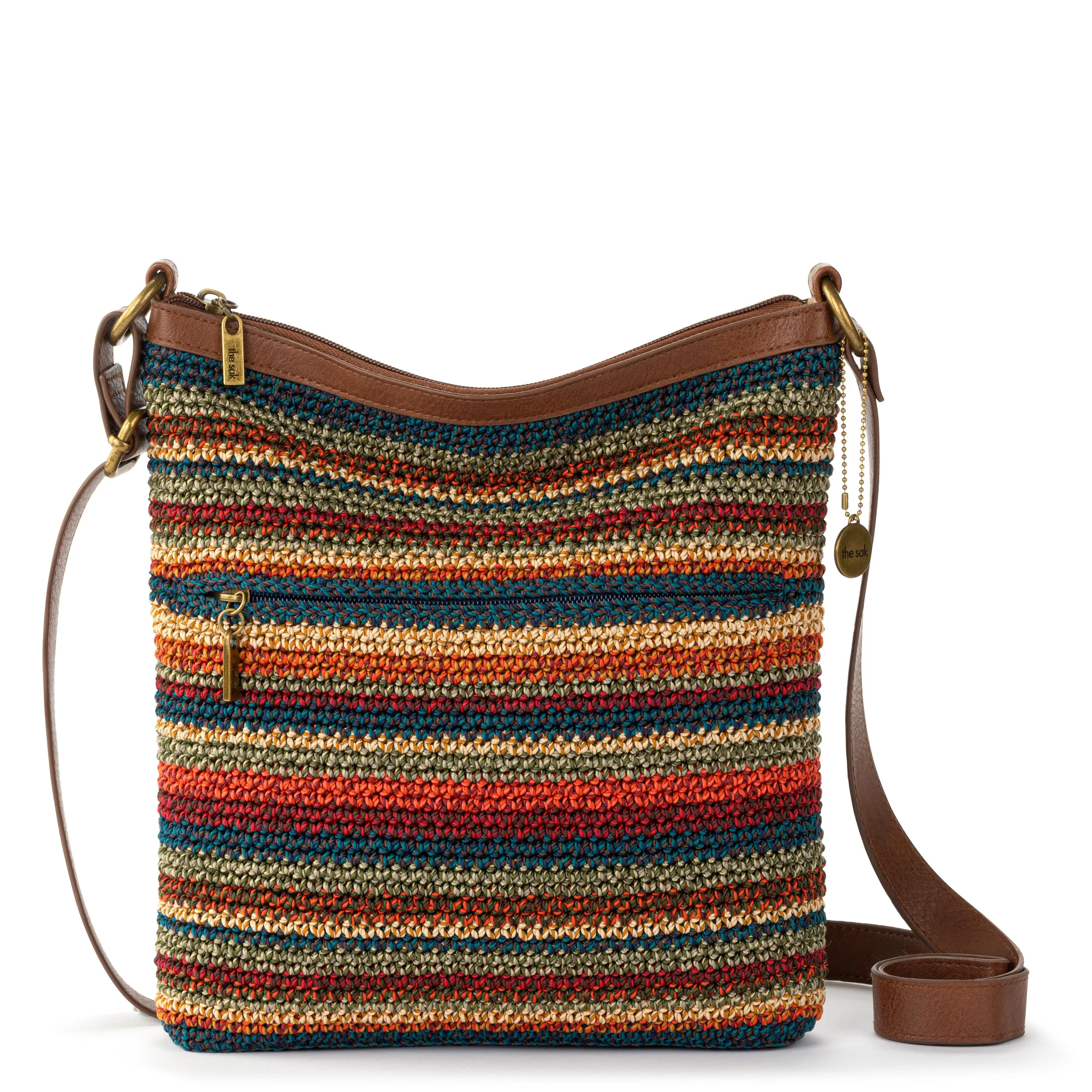 Lucia Crossbody - Hand Crochet - Woodland Stripe