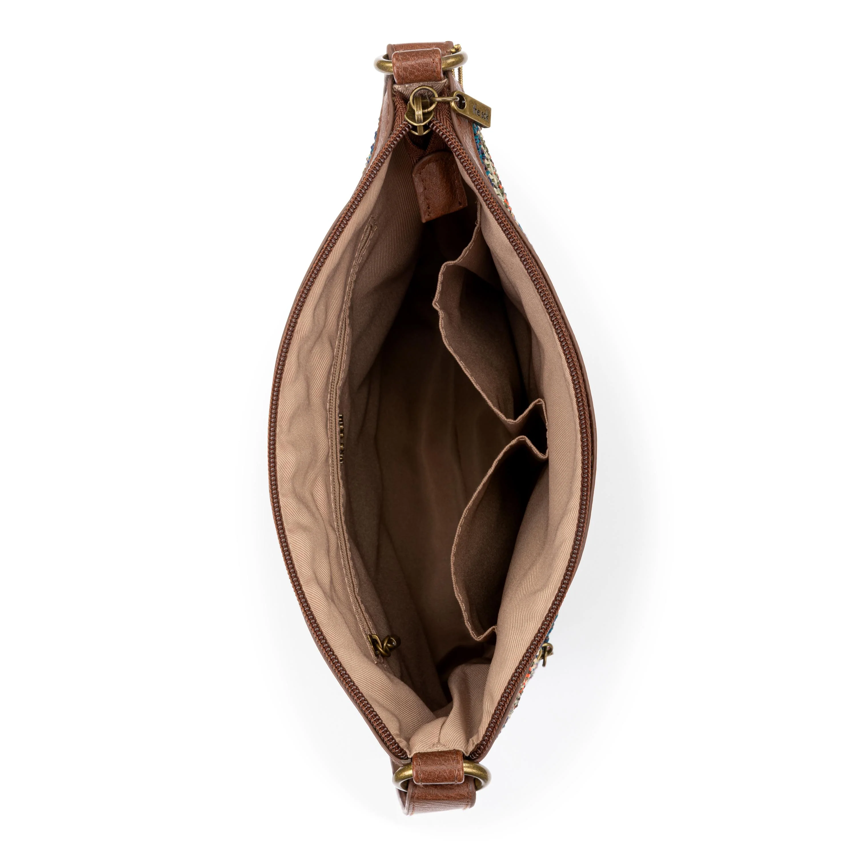 Lucia Crossbody - Hand Crochet - Woodland Stripe - Image 5