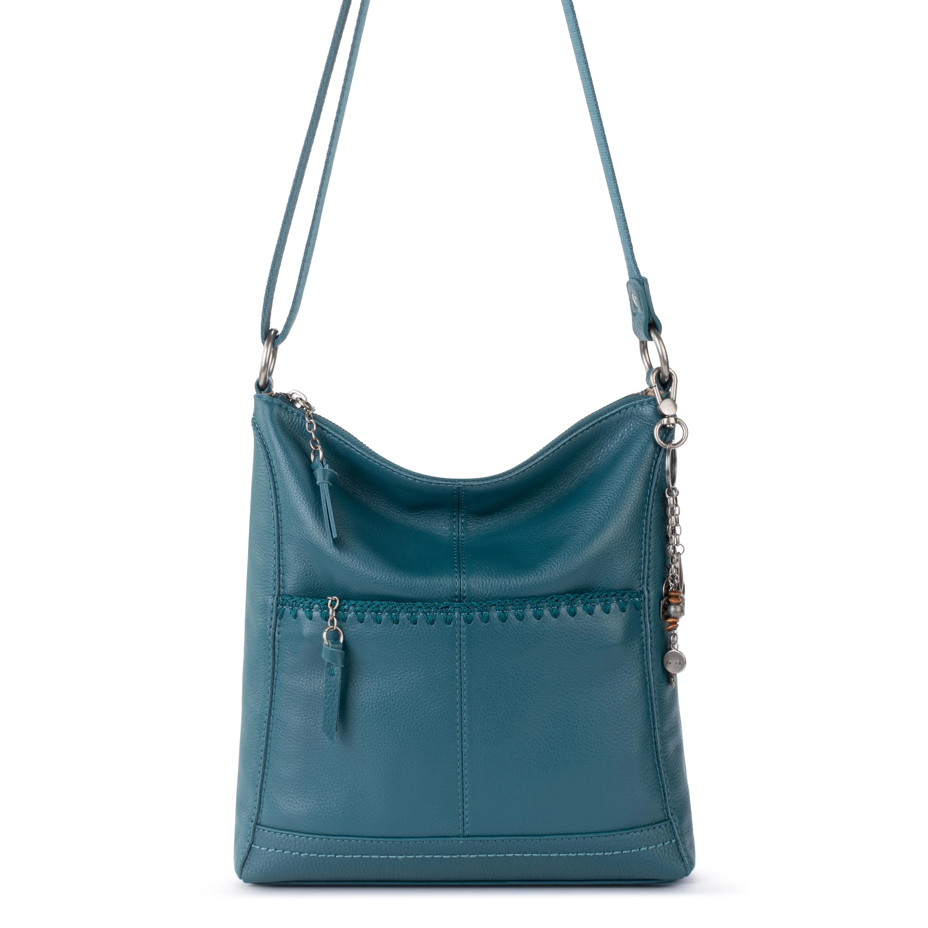 Lucia Crossbody - Leather - Deep Teal - Image 2