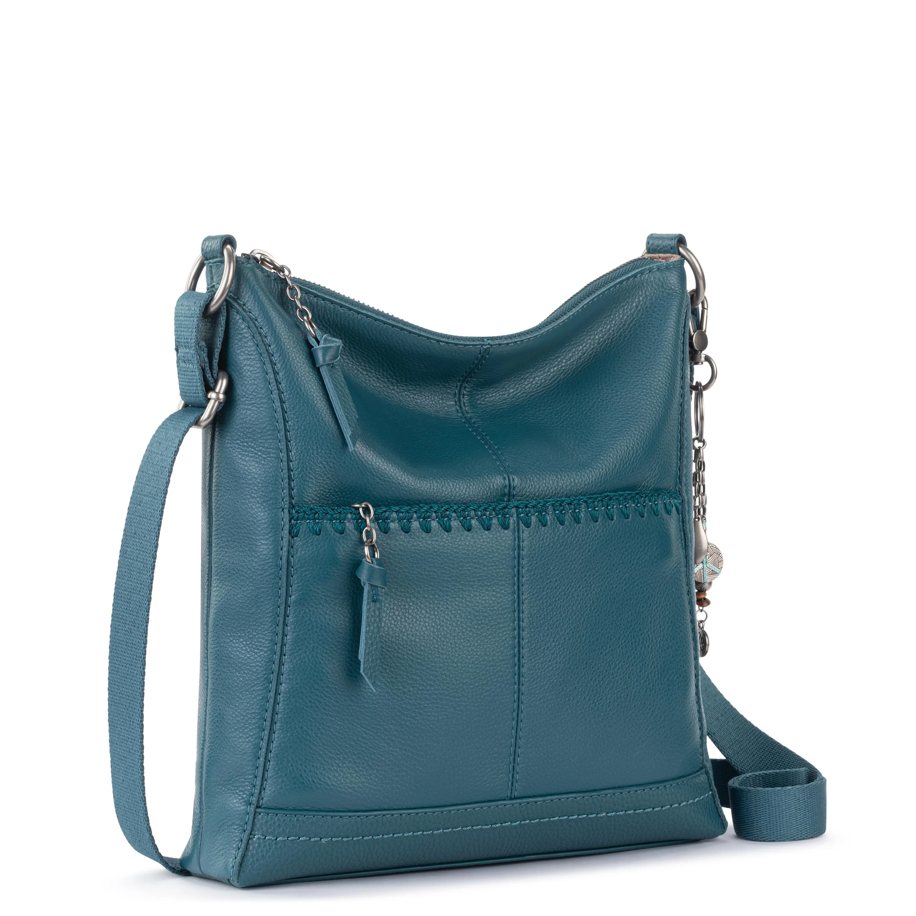 Lucia Crossbody - Leather - Deep Teal - Image 3