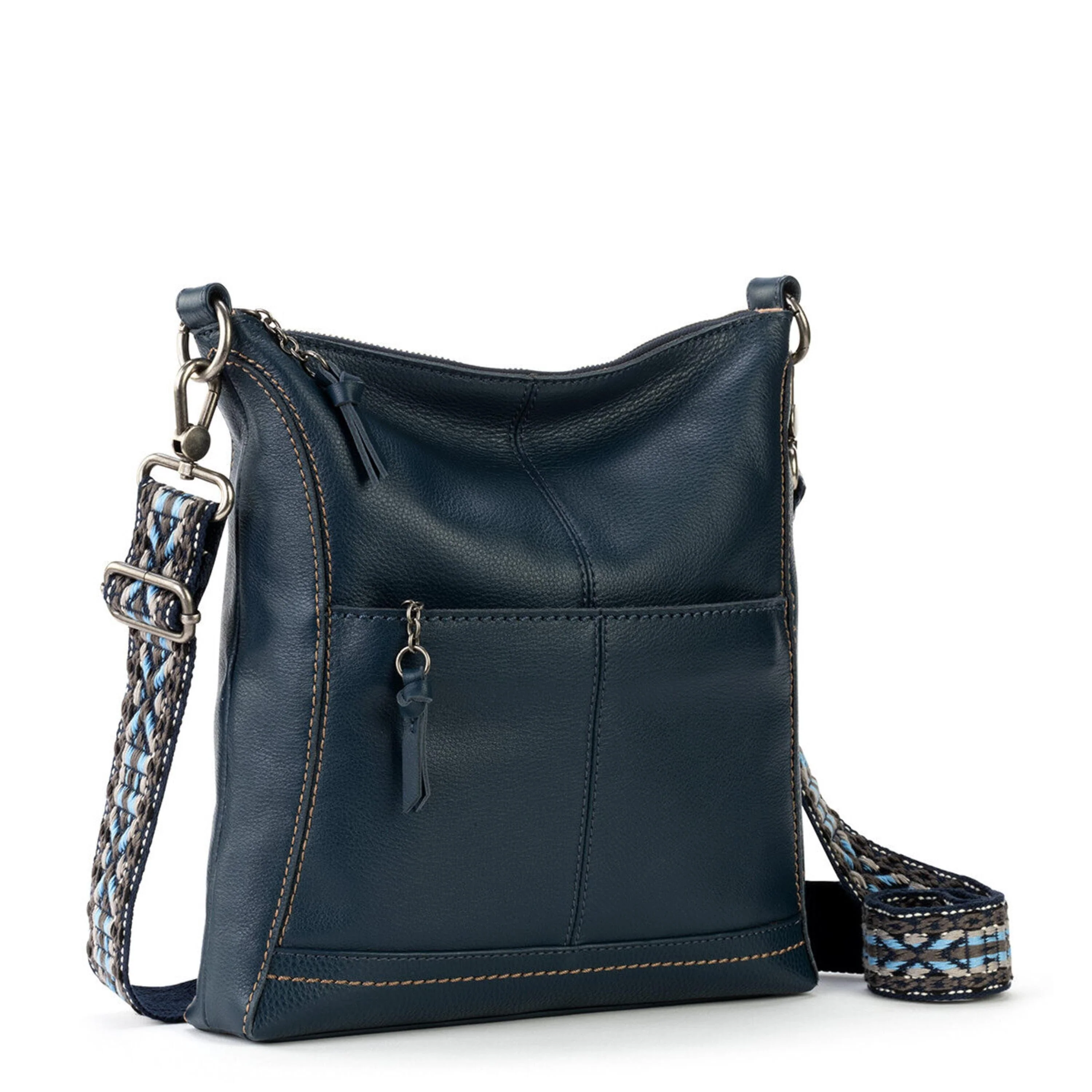 Lucia Crossbody - Leather - Indigo - Image 4