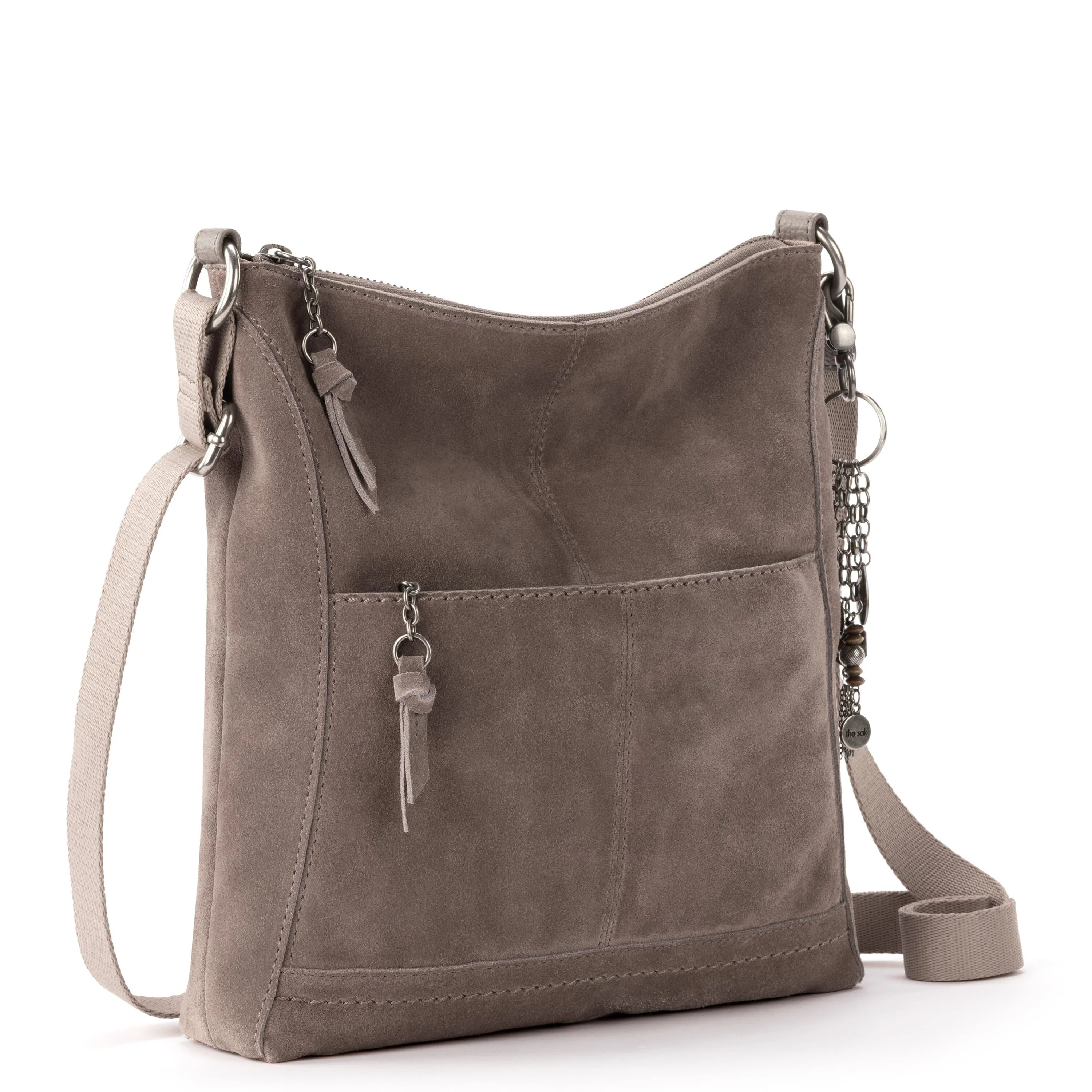 Lucia Crossbody - Leather - Mushroom Suede - Image 4