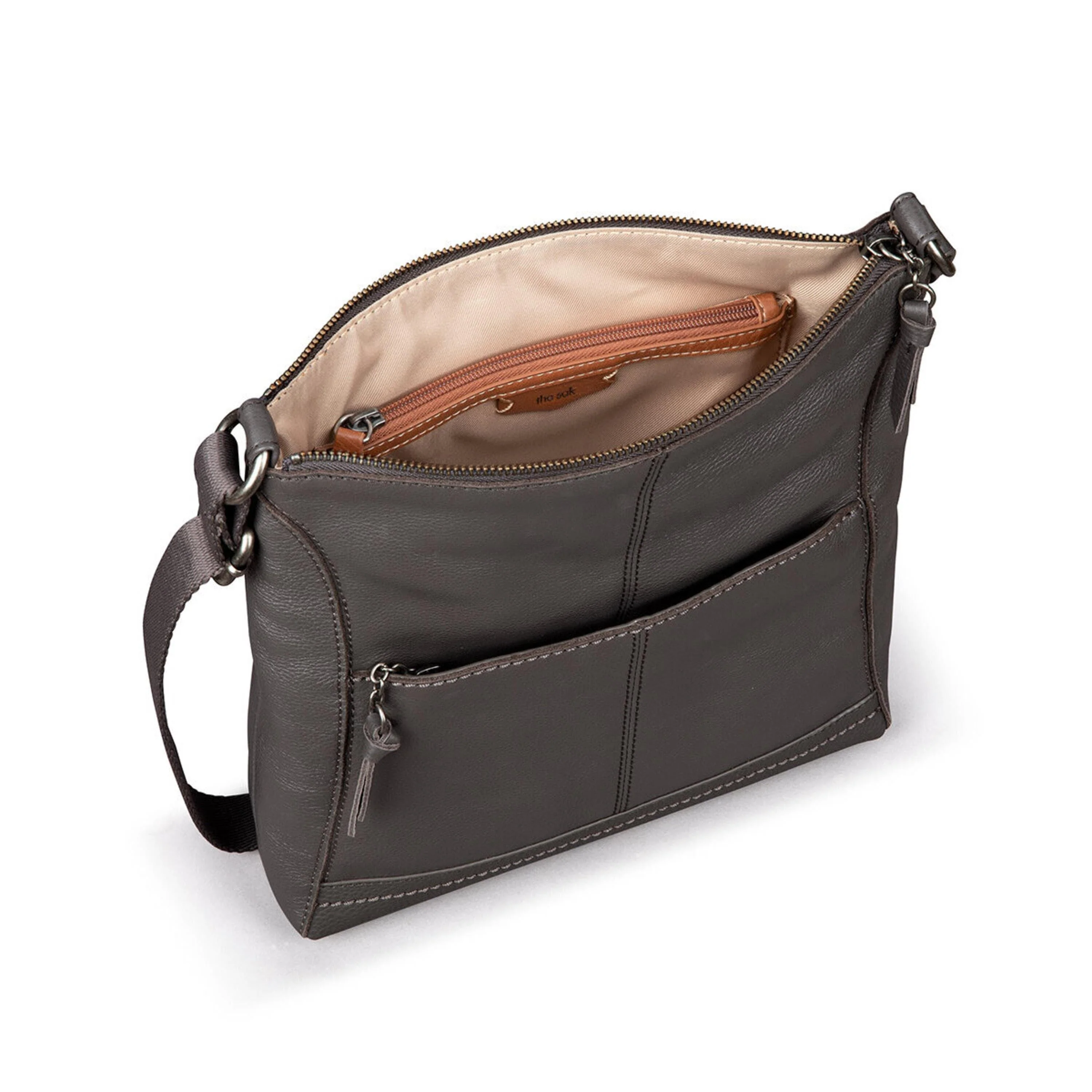 Lucia Crossbody - Leather - Slate - Image 6