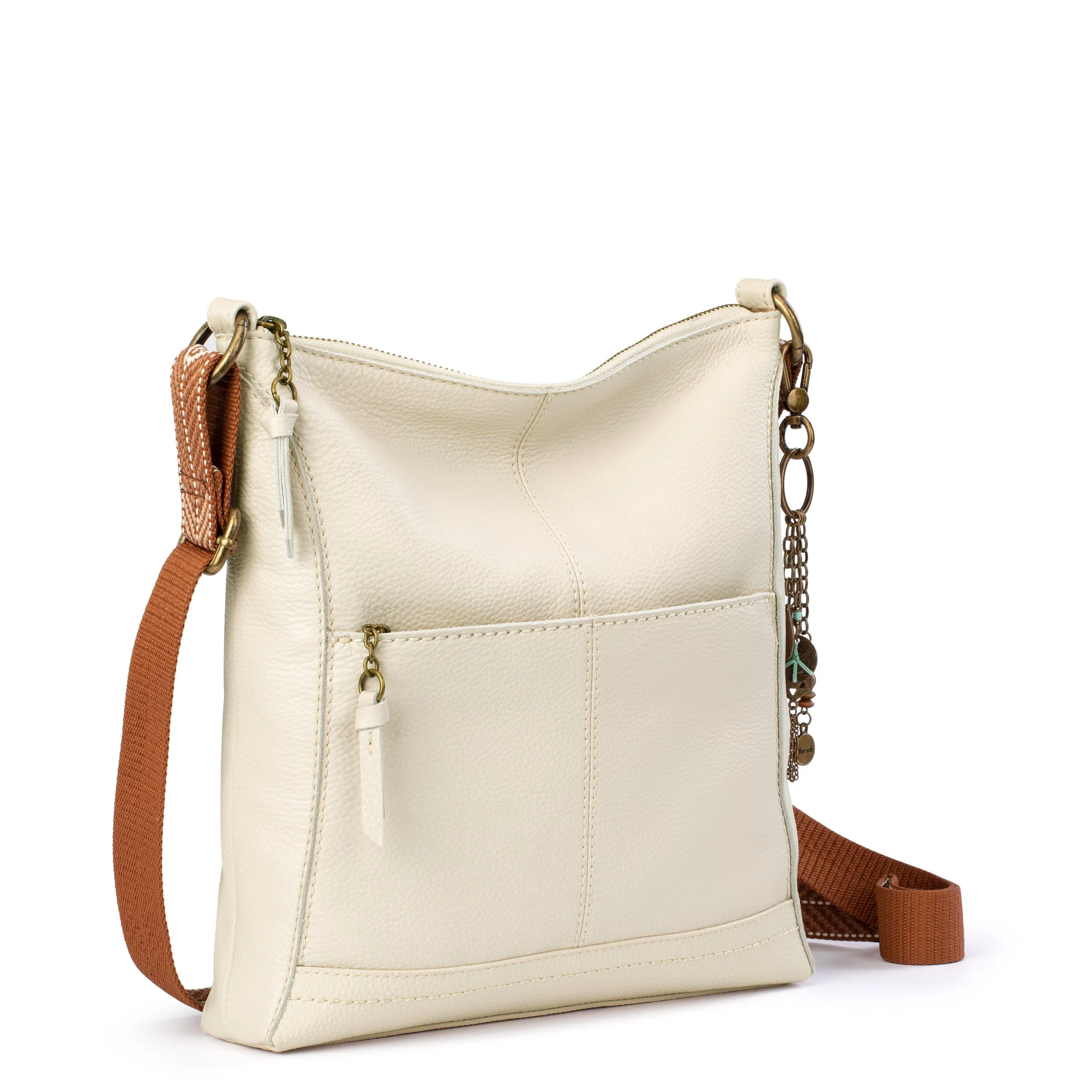 Lucia Crossbody - Leather - Stone - Image 3