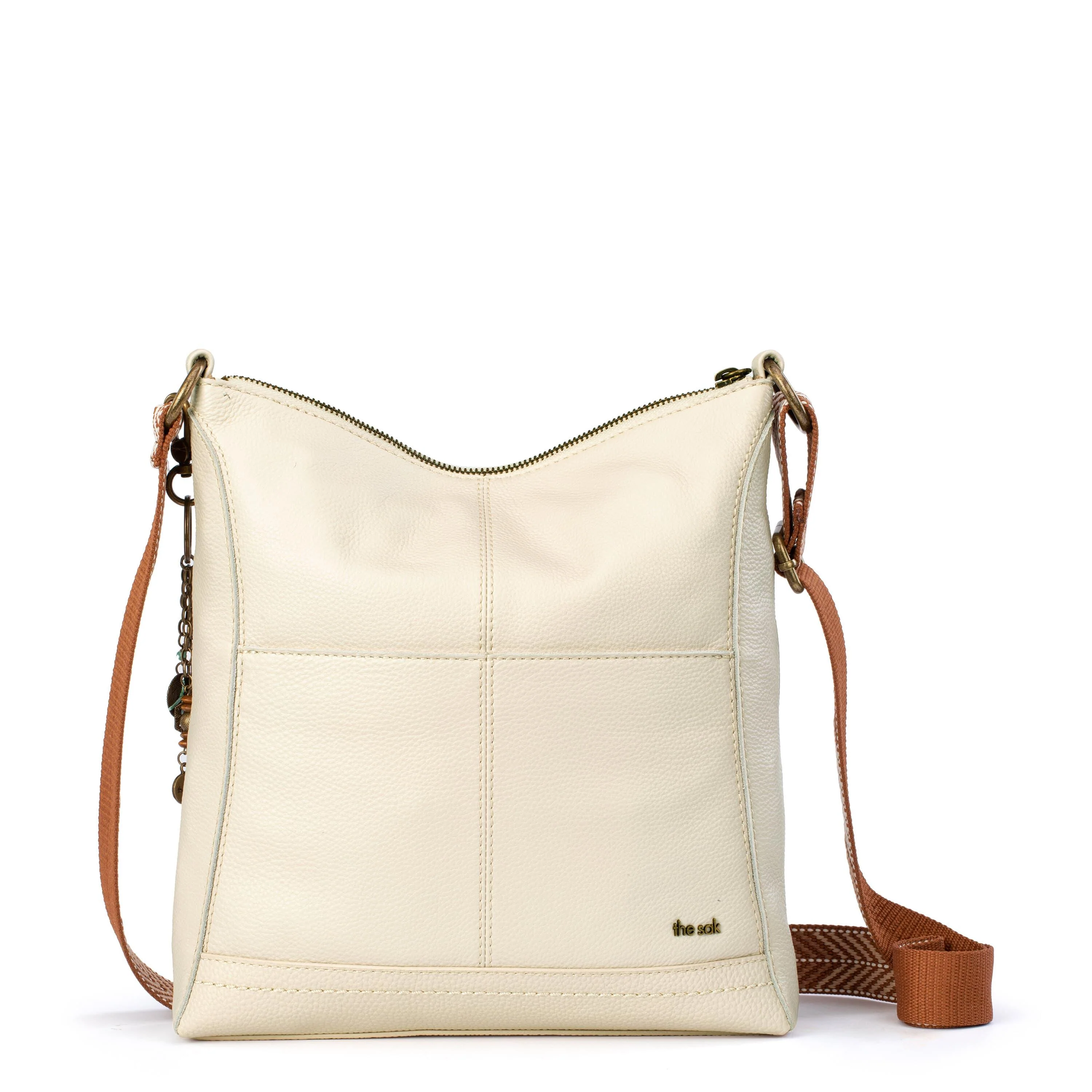Lucia Crossbody - Leather - Stone - Image 5