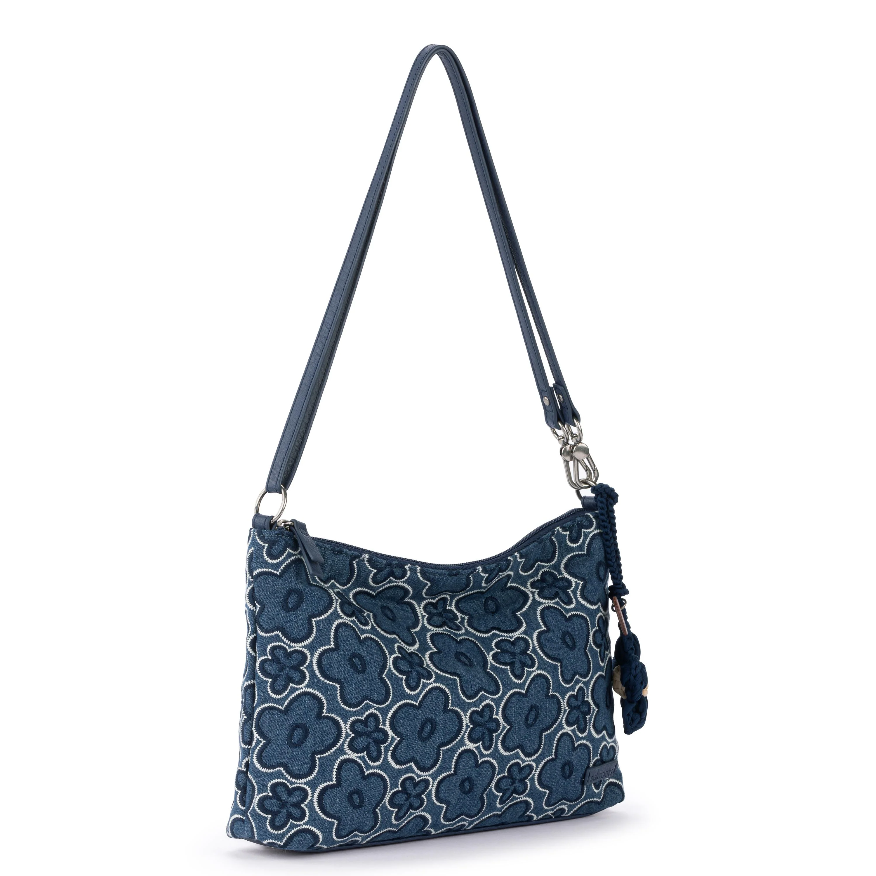 Lumi Crossbody - Denim - Denim Retro Flower - Image 2