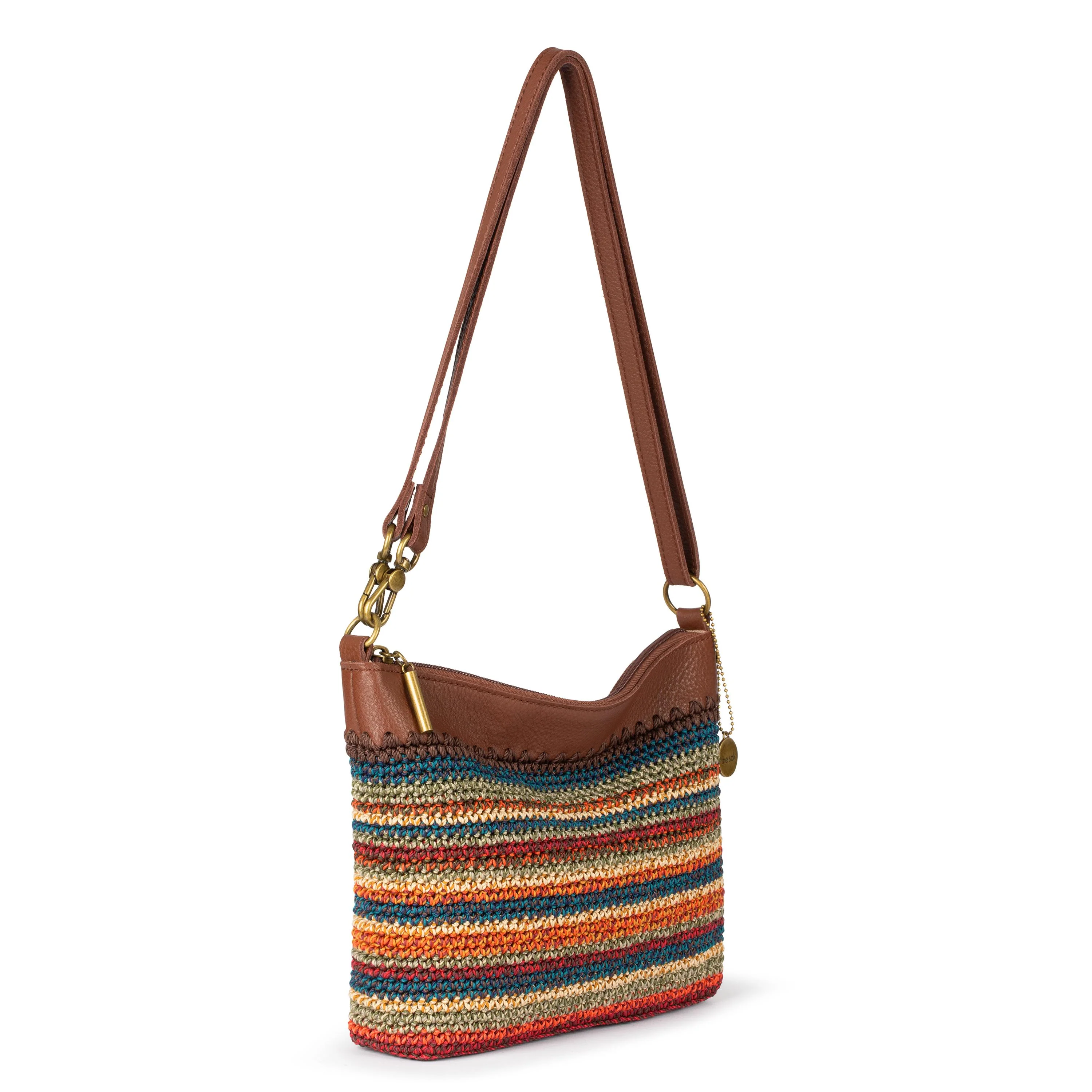 Lumi Crossbody - Hand Crochet - Woodland Stripe - Image 3