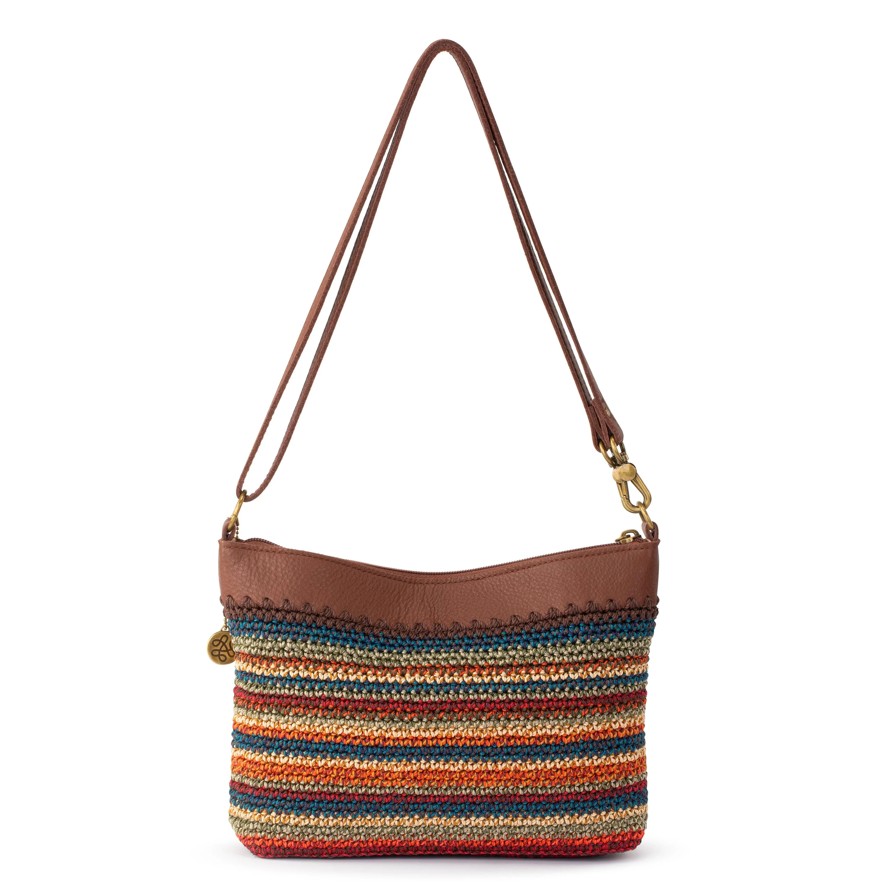 Lumi Crossbody - Hand Crochet - Woodland Stripe - Image 5