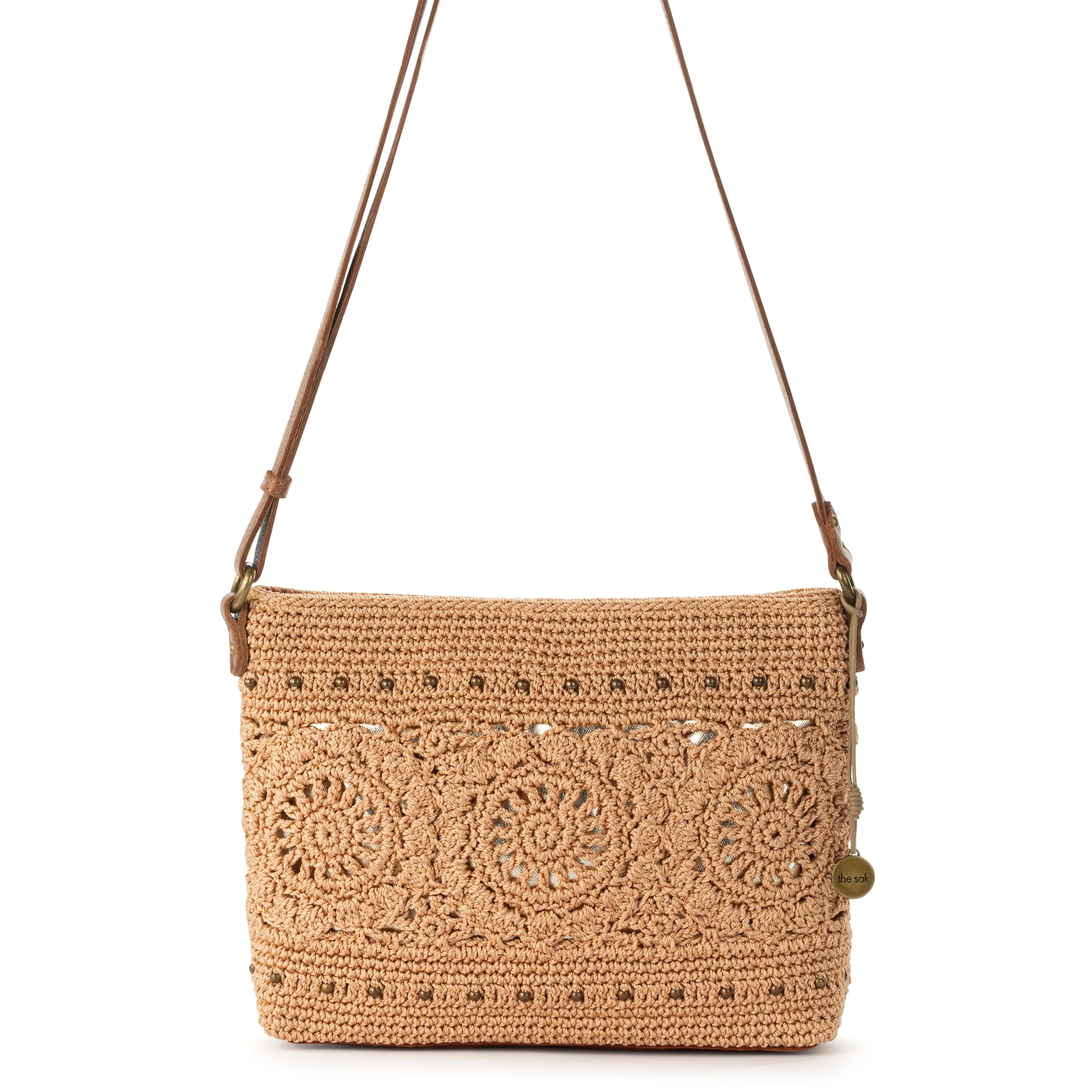 Melrose Crossbody - Hand Crochet - Bamboo Medallion - Image 2