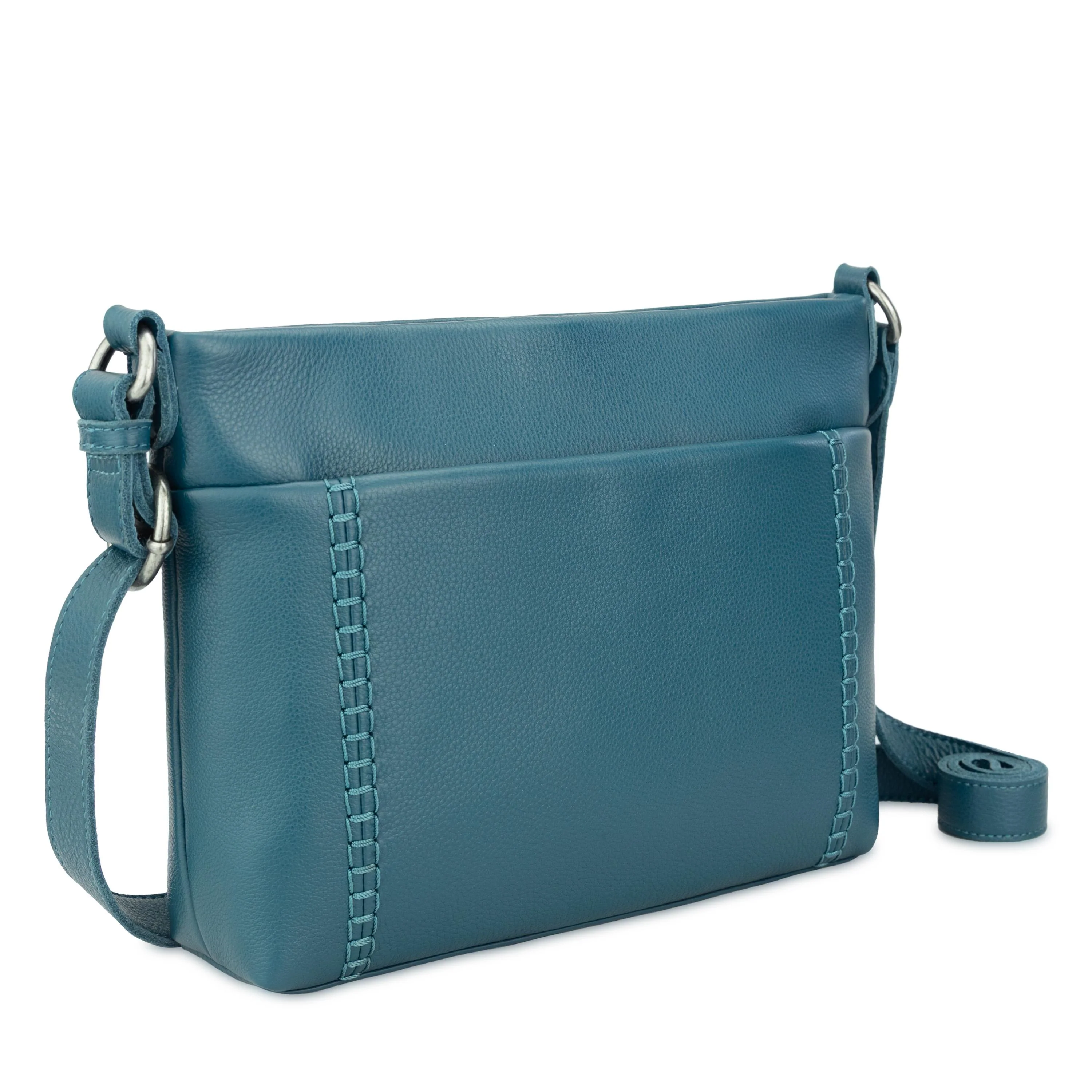 Melrose Crossbody - Leather - Deep Teal - Image 3