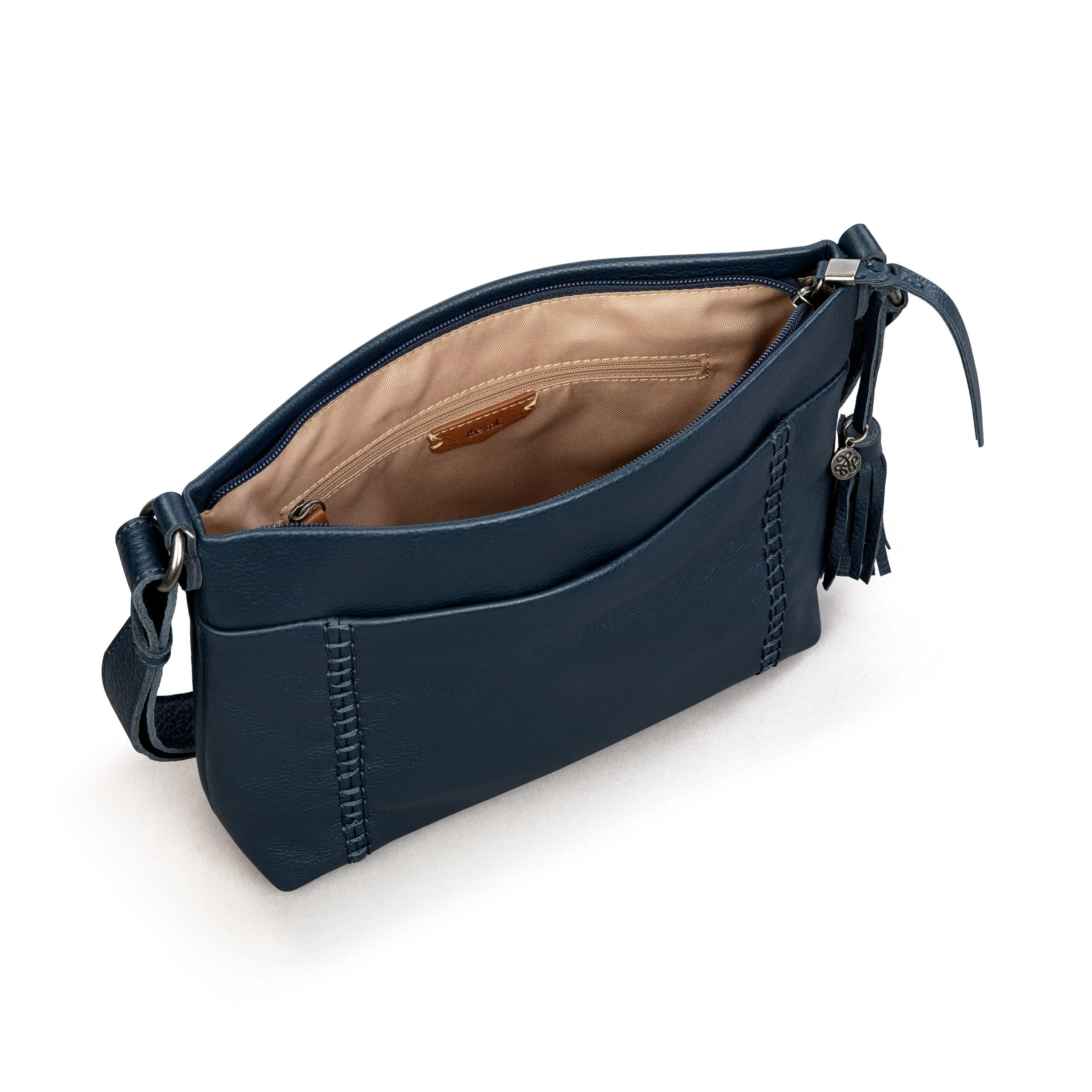 Melrose Crossbody - Leather - Indigo - Image 5