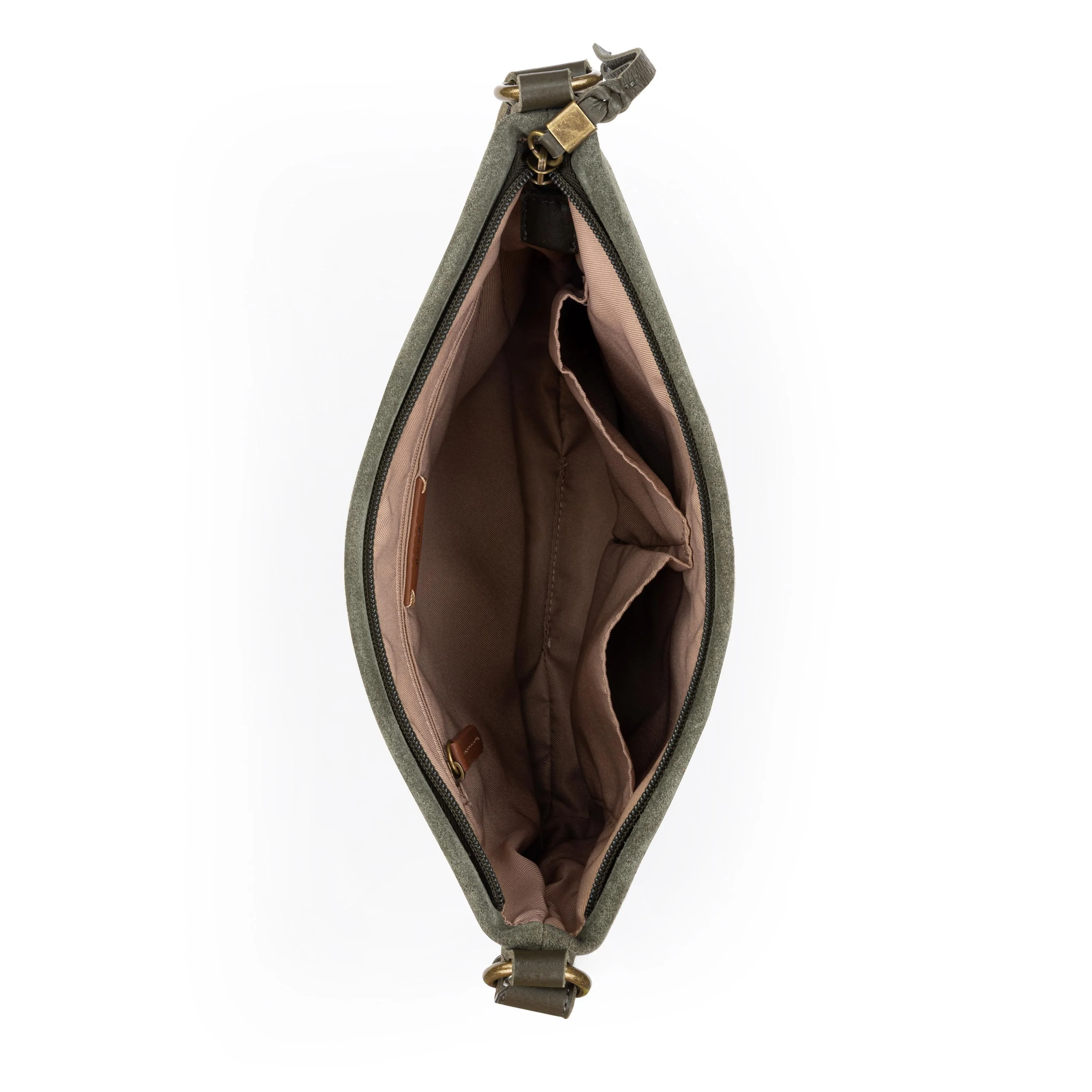 Melrose Crossbody - Leather - Moss Suede - Image 4