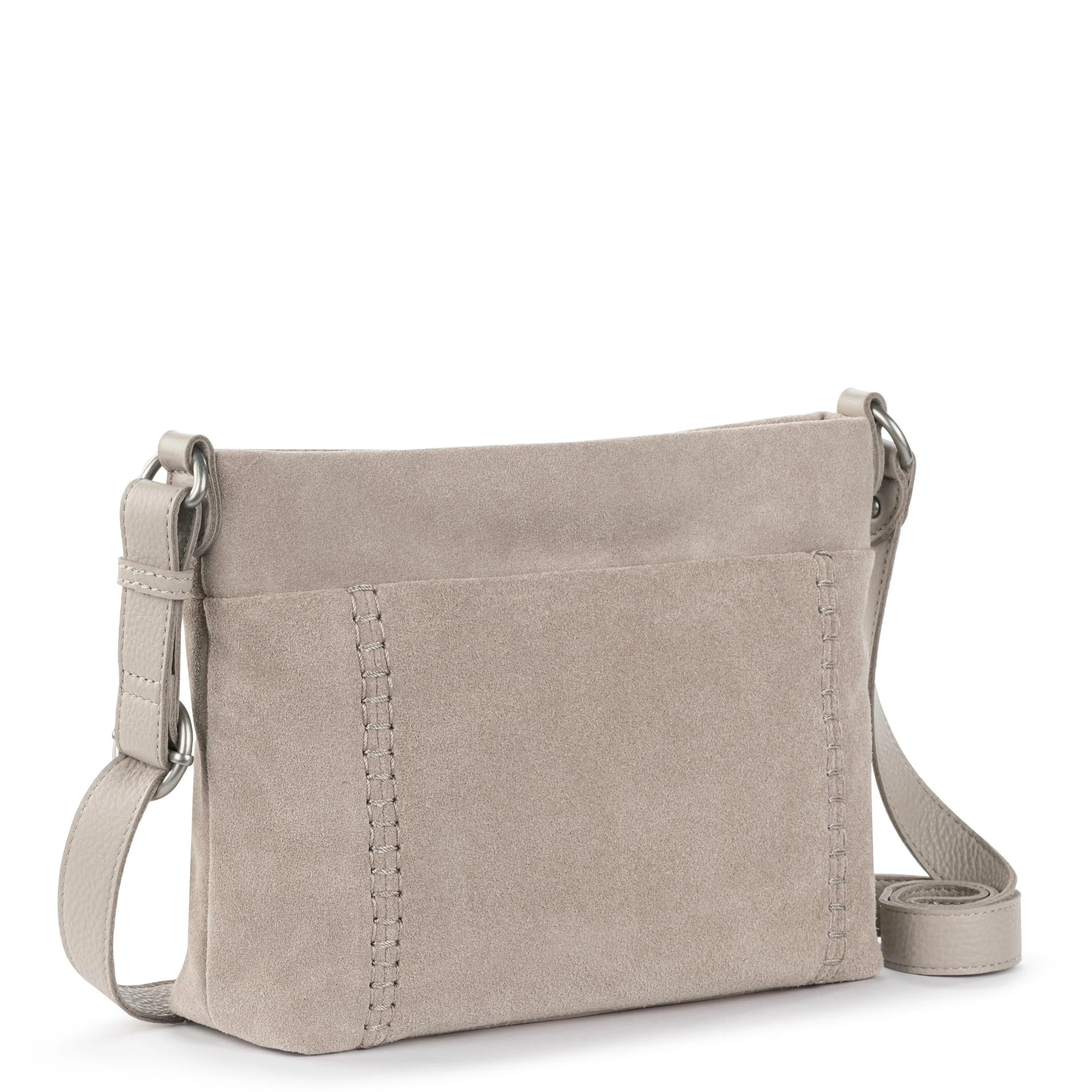Melrose Crossbody - Leather - Sand Suede - Image 4