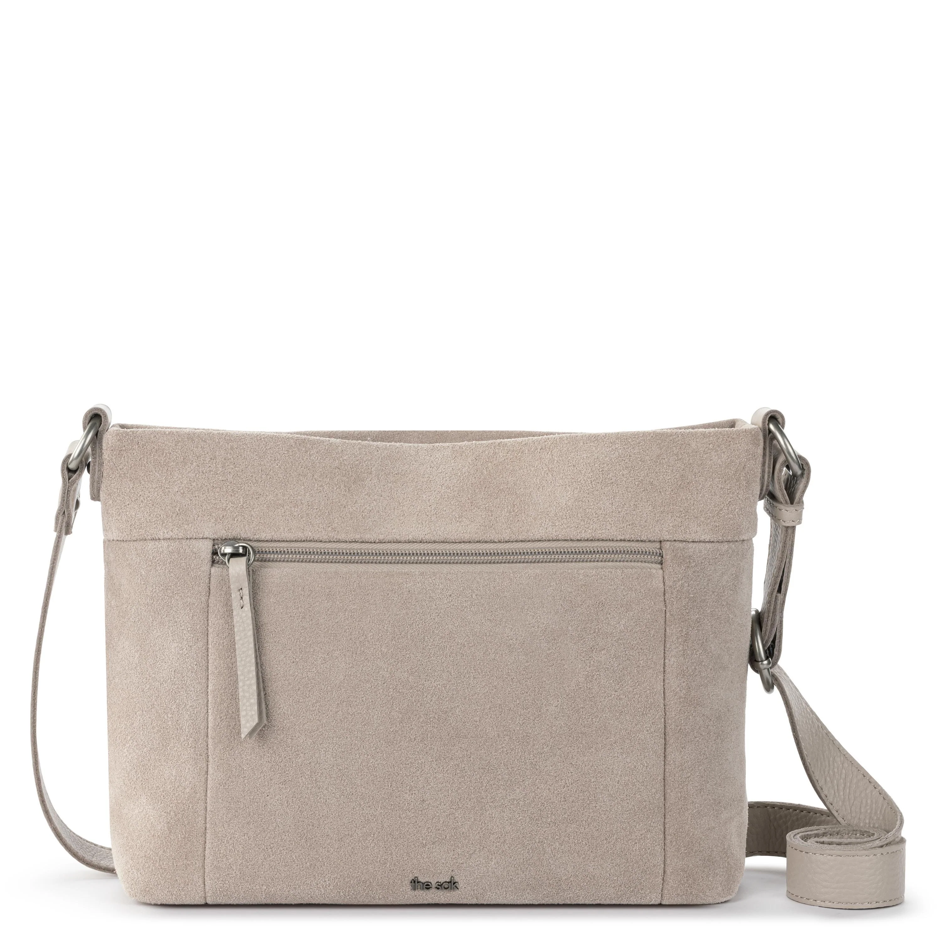 Melrose Crossbody - Leather - Sand Suede - Image 6