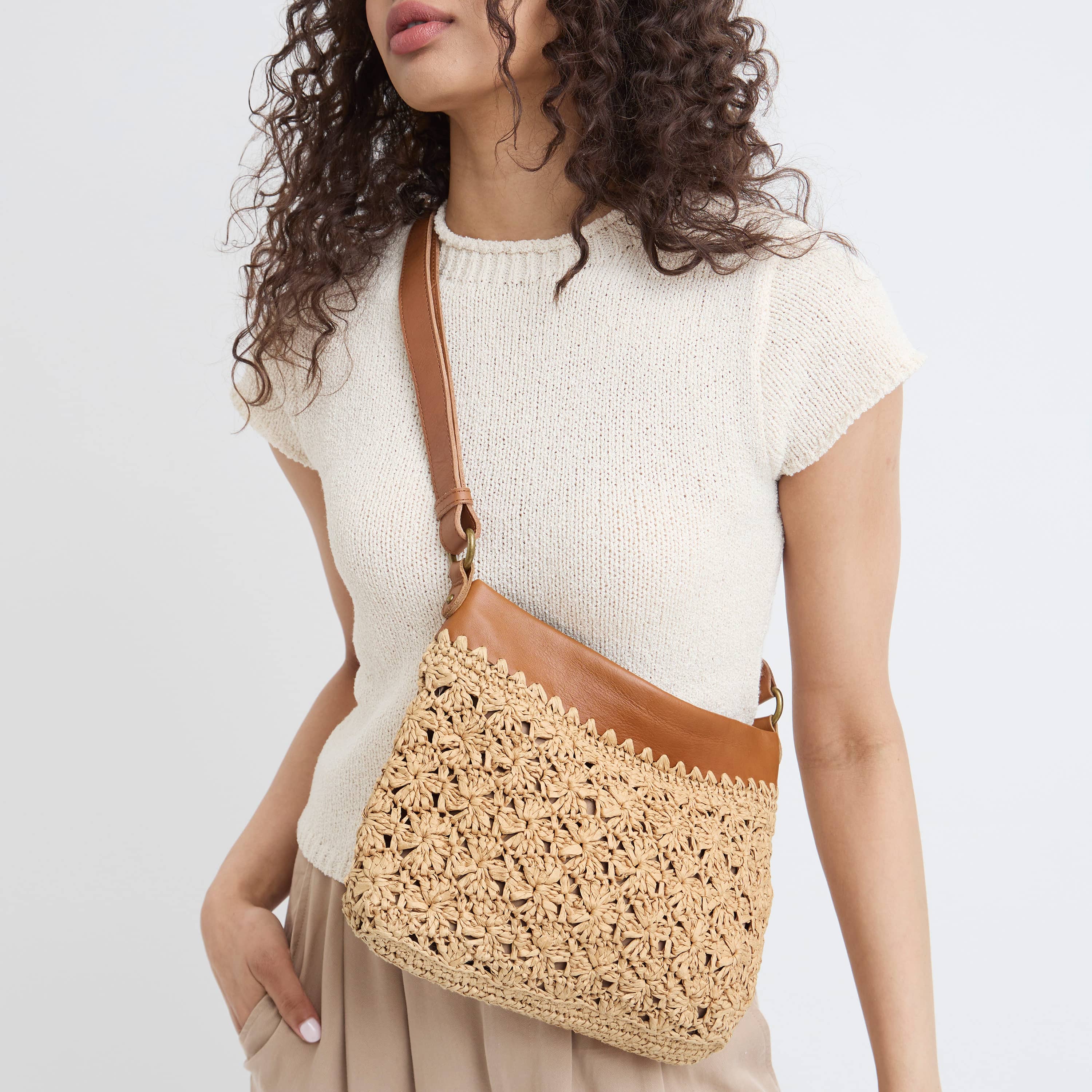 Melrose Crossbody - Straw - Natural Primrose - Image 2