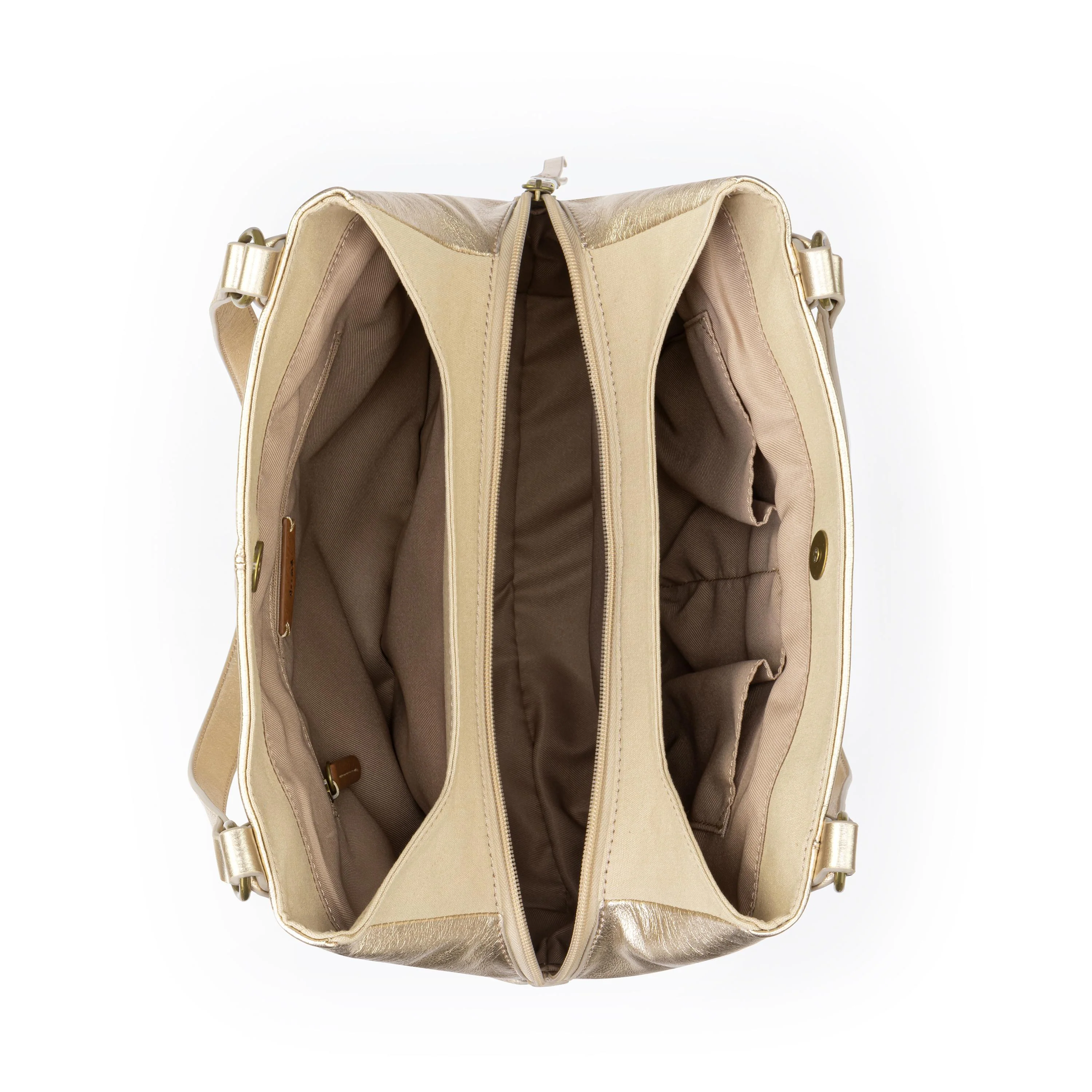 Melrose Satchel - Leather - Light Gold - Image 3