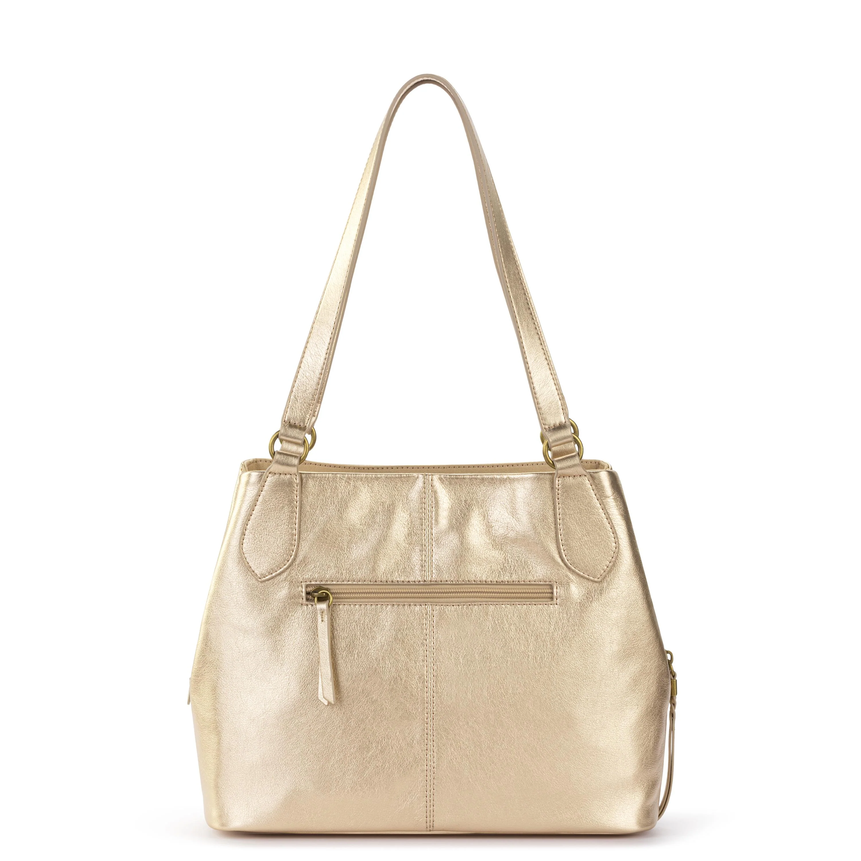 Melrose Satchel - Leather - Light Gold - Image 4