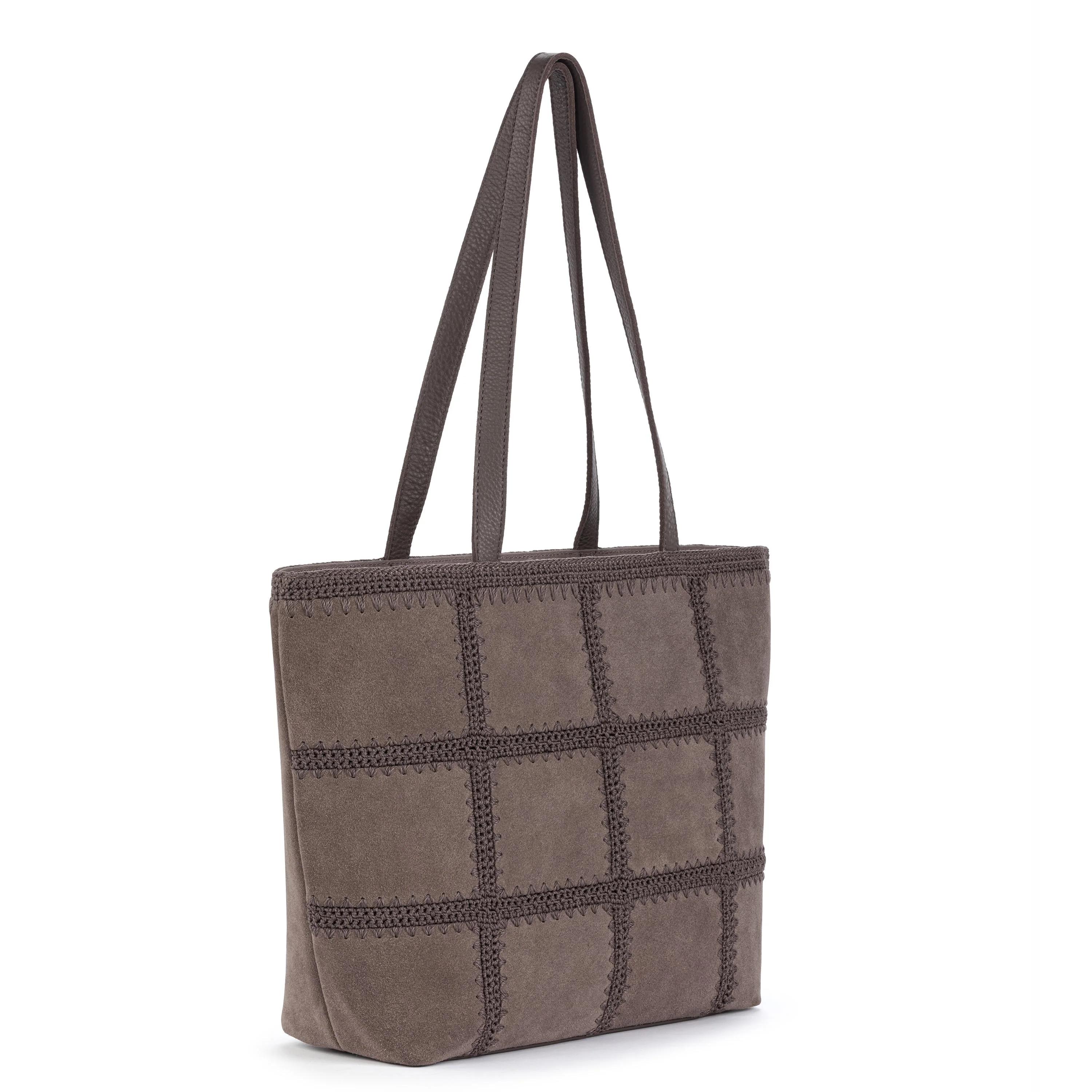Metro Tote - Leather - Mushroom Suede Patch - Image 2
