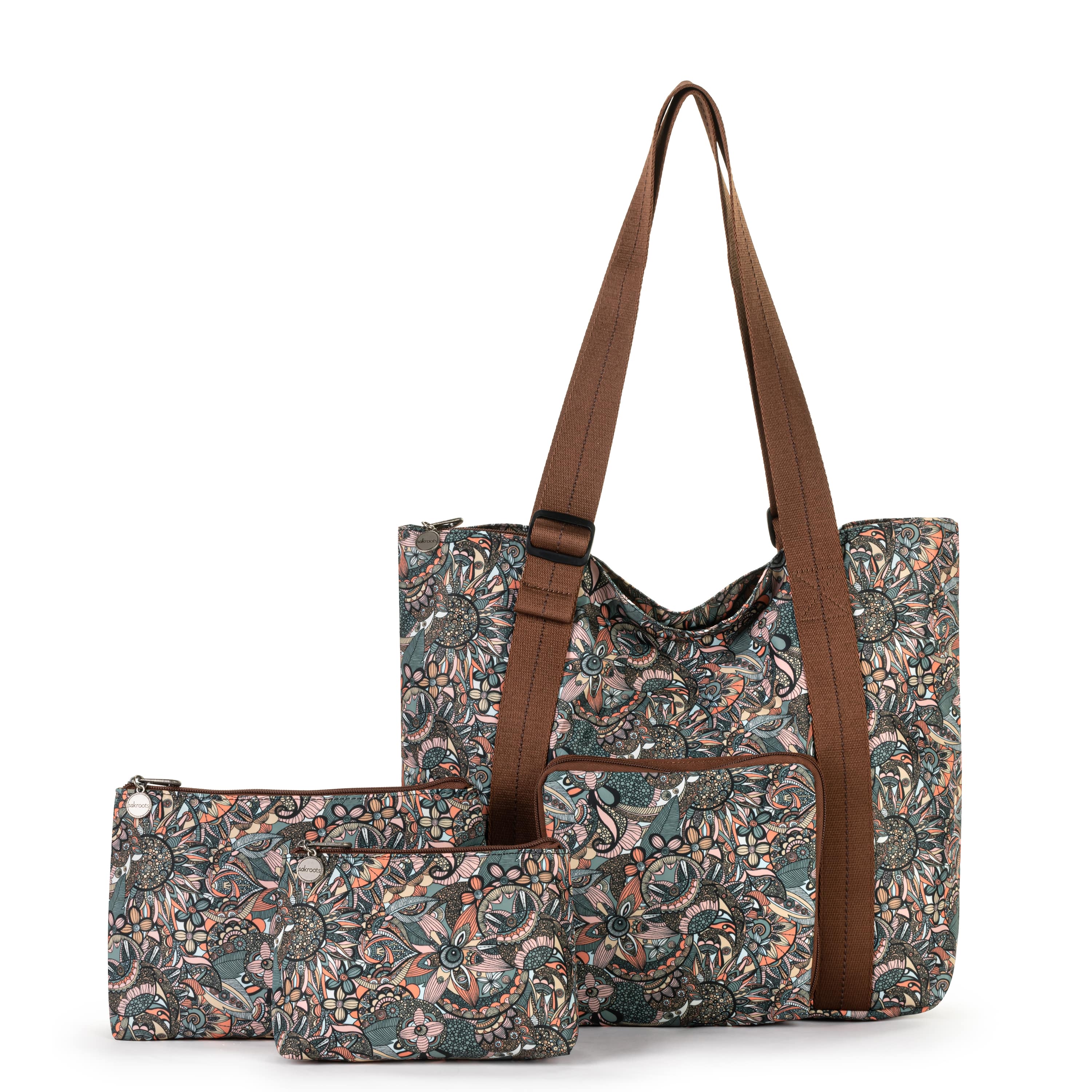 On The Go 21" Spinner Luggage Bundle - EcoTwill - Sienna Spirit Desert - Image 3