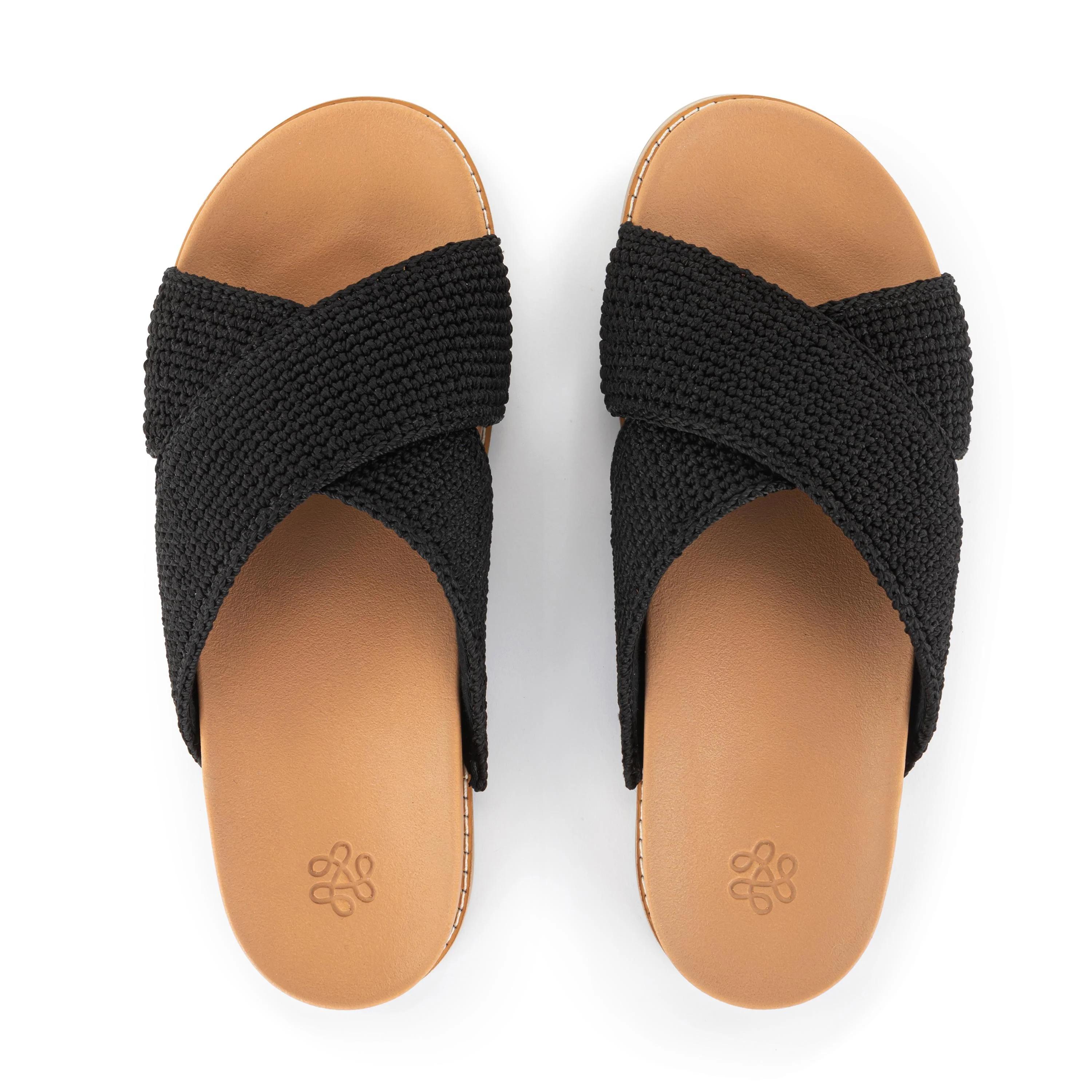Penelope Sandal - Hand Crochet - Black