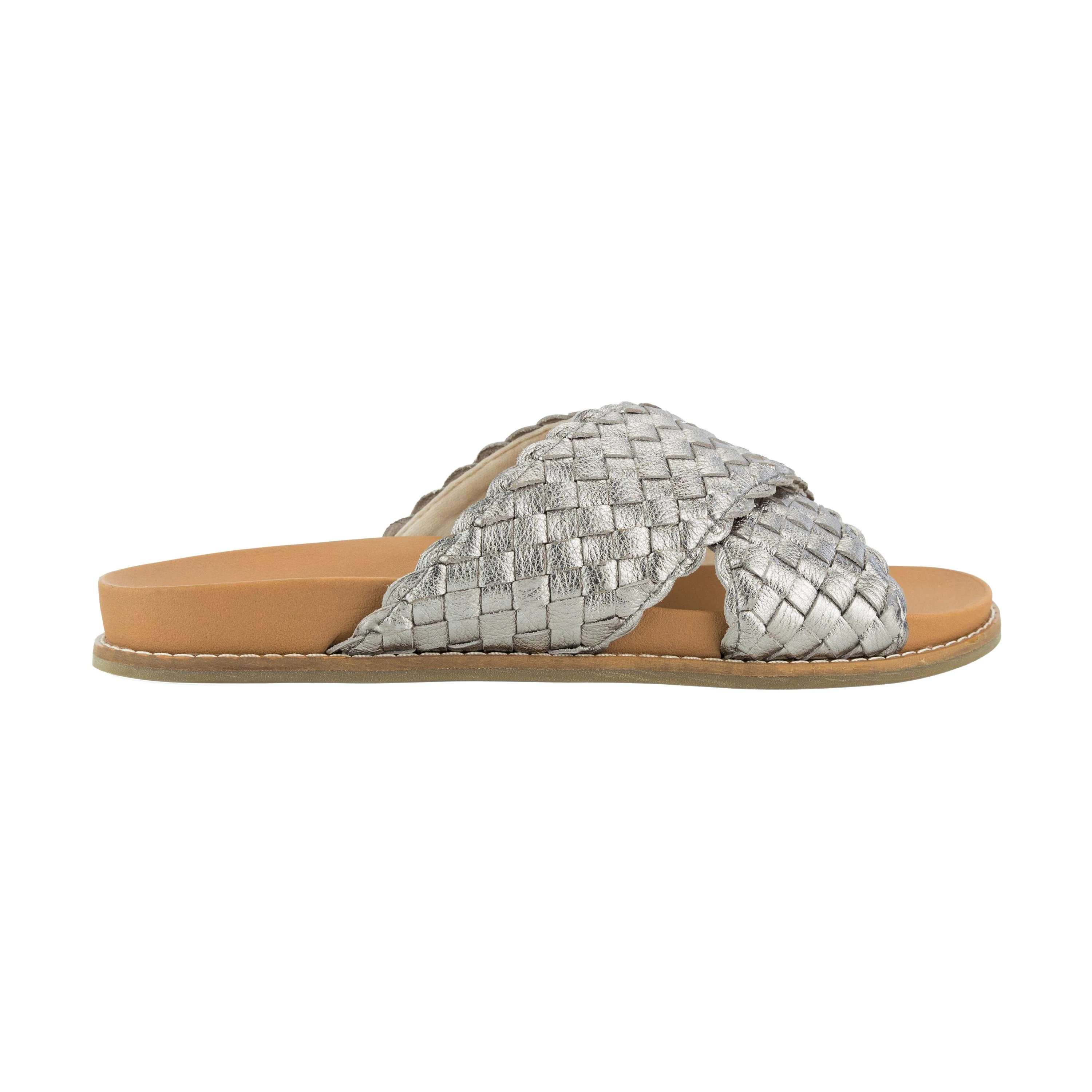 Penelope Sandal - Leather - Woven Pyrite - Image 4