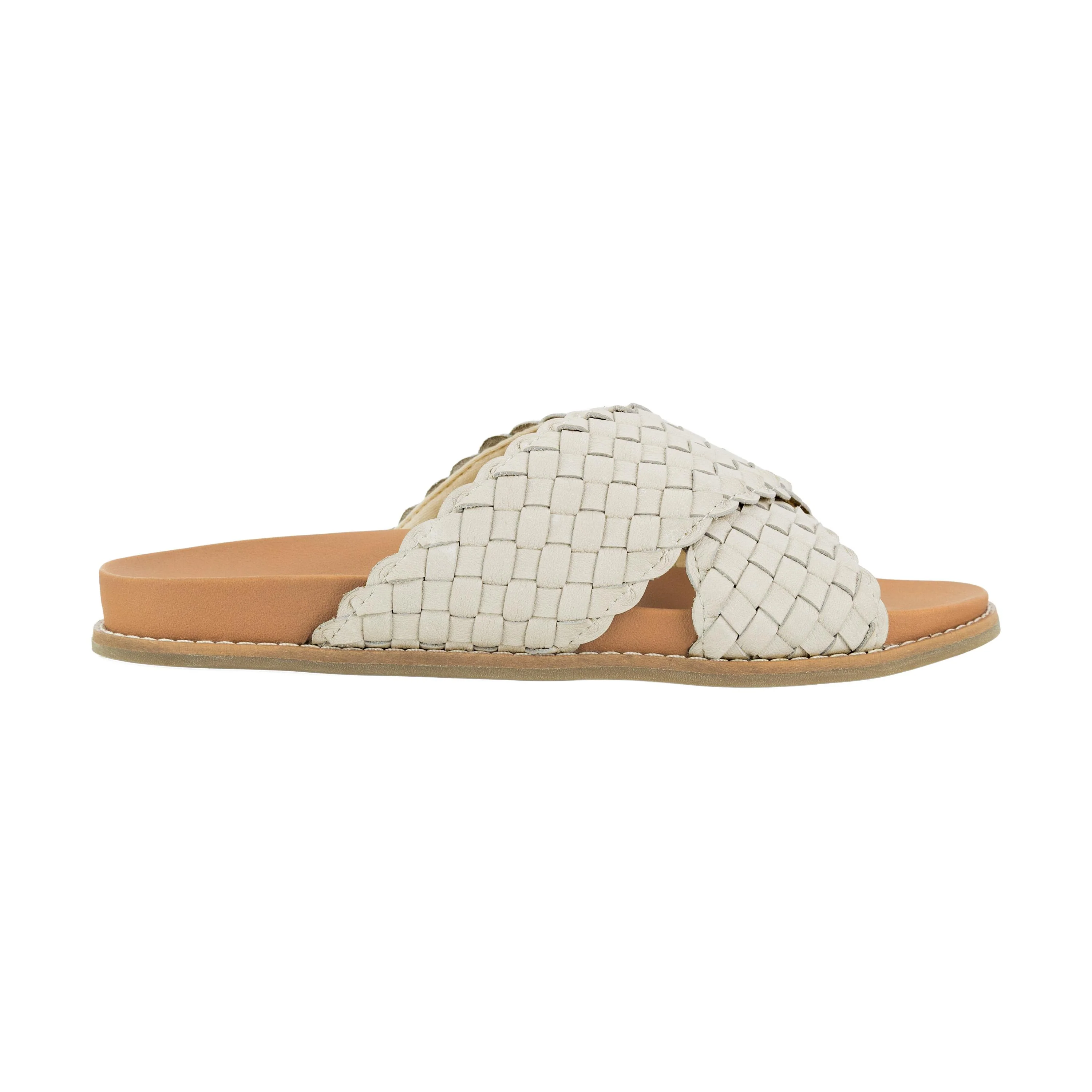 Penelope Sandal - Leather - Woven Stone - Image 4