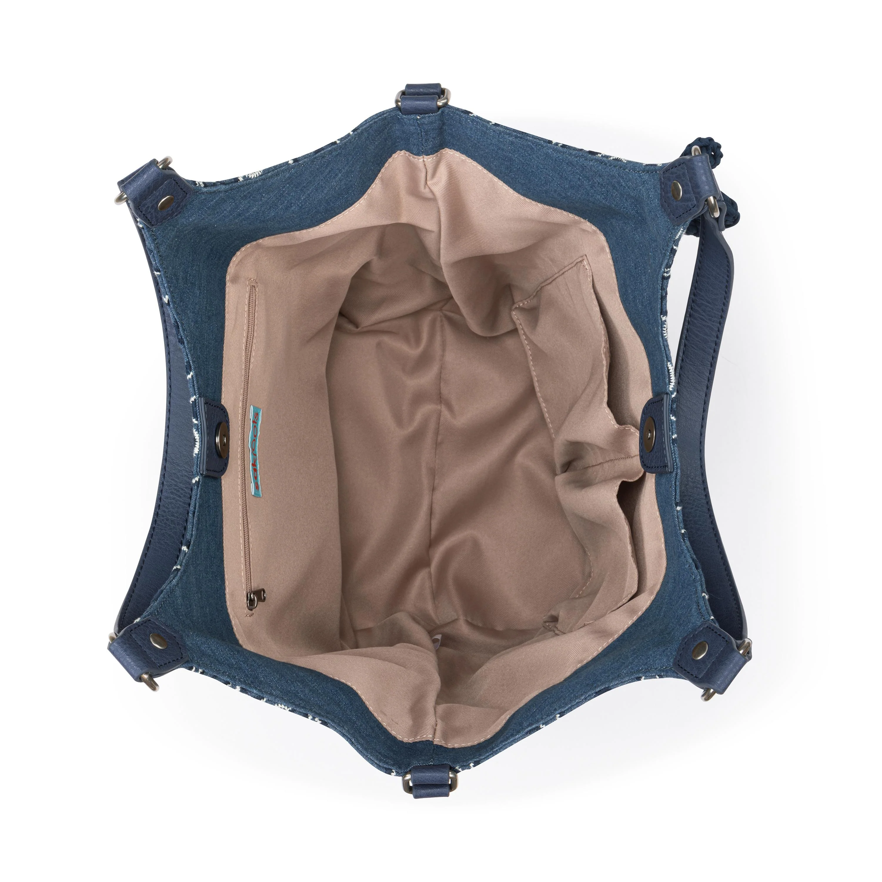 Roma Shopper - Denim - Denim Retro Flower - Image 3