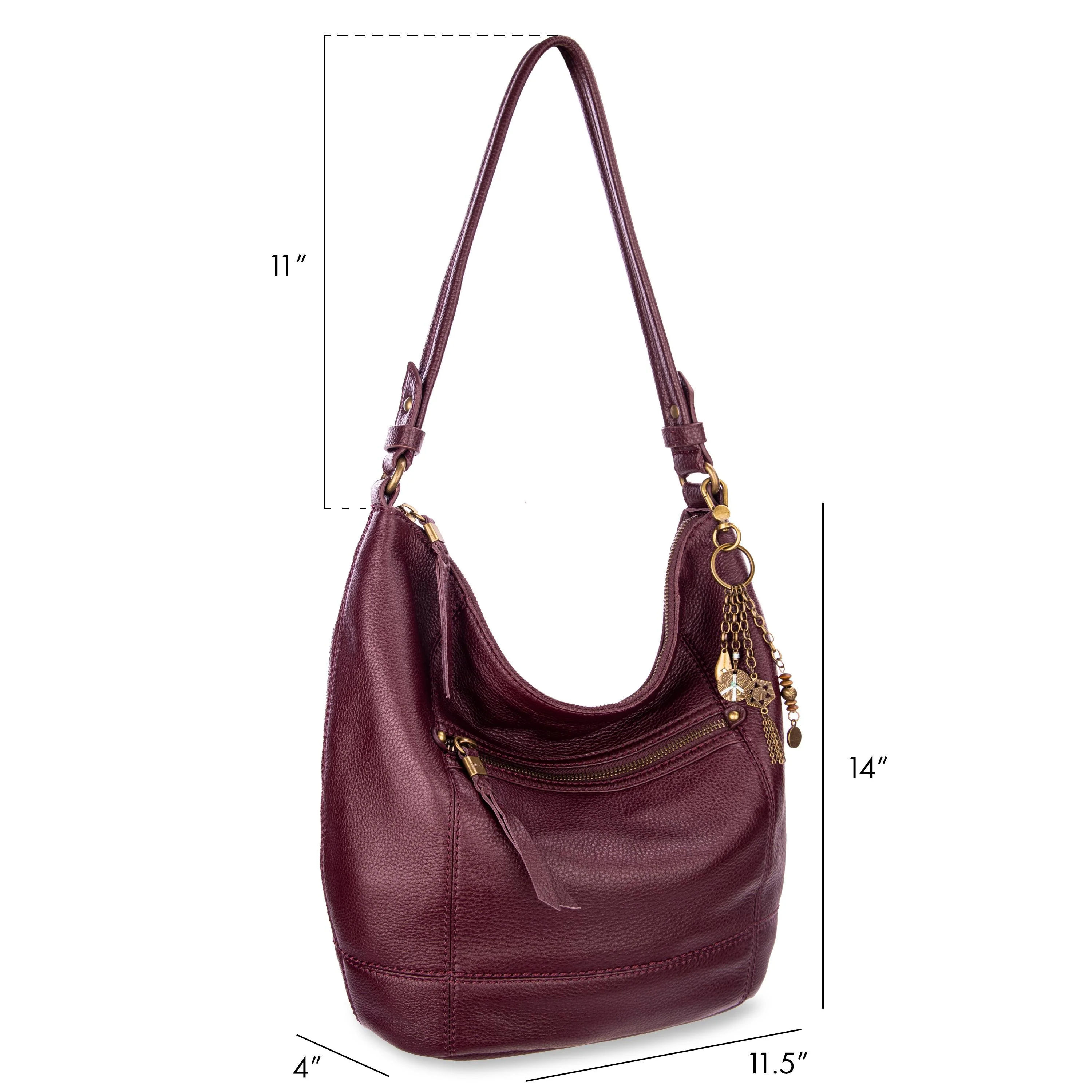 Sequoia Hobo - Leather - Black Cherry - Image 5